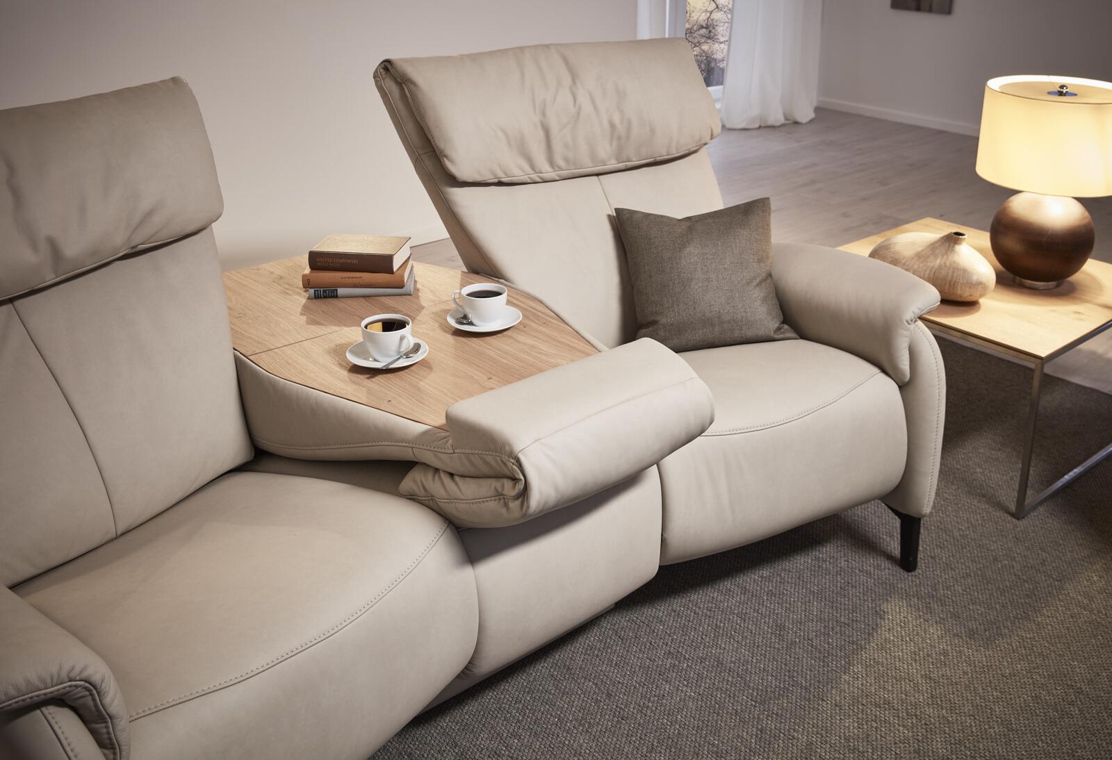 Himolla Trapezsofa 4867 70 H42 CUMULY ca.229x108x166cm in Leder 24 Longl.Kliff