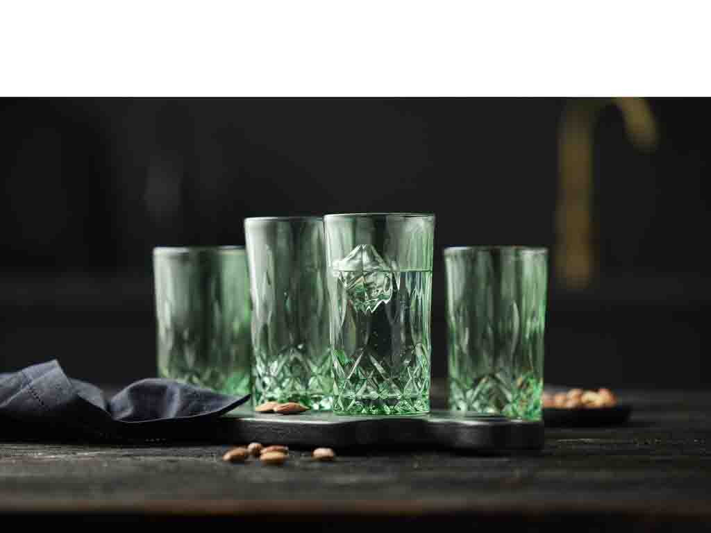 Lyngby Glas Highball 0,38 Liter in Farbe grün