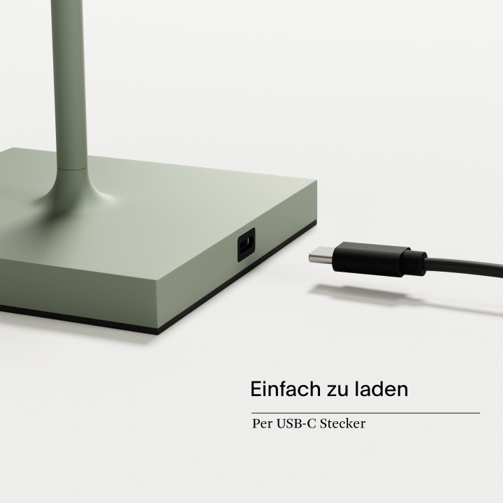 Sigor LED-Akku-Tischleuchte Nuindie in Farbe salbeigrün, dimmbar Sigor LED-Akku-Tischleuchte Nuindie in Farbe salbeigrün, dimmbar