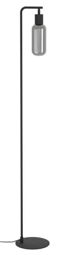 Eglo Leuchten LED-Stehleuchte MAIONE in Farbe schwarz, Stehlampe, Industrie-Design, Bodenständer, Standleuchte, Kugel-Lampe