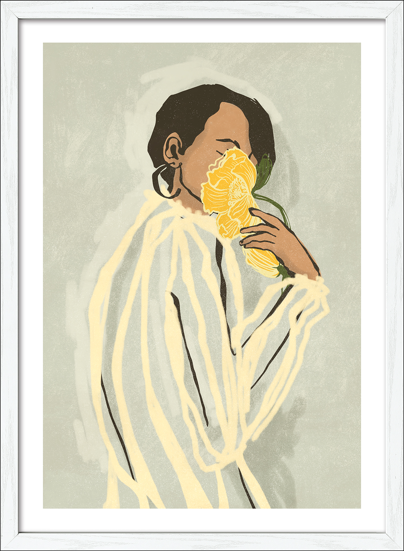 PRO ART Framed-Art Scandic Living 75x55cm Girl With Sun Hat
