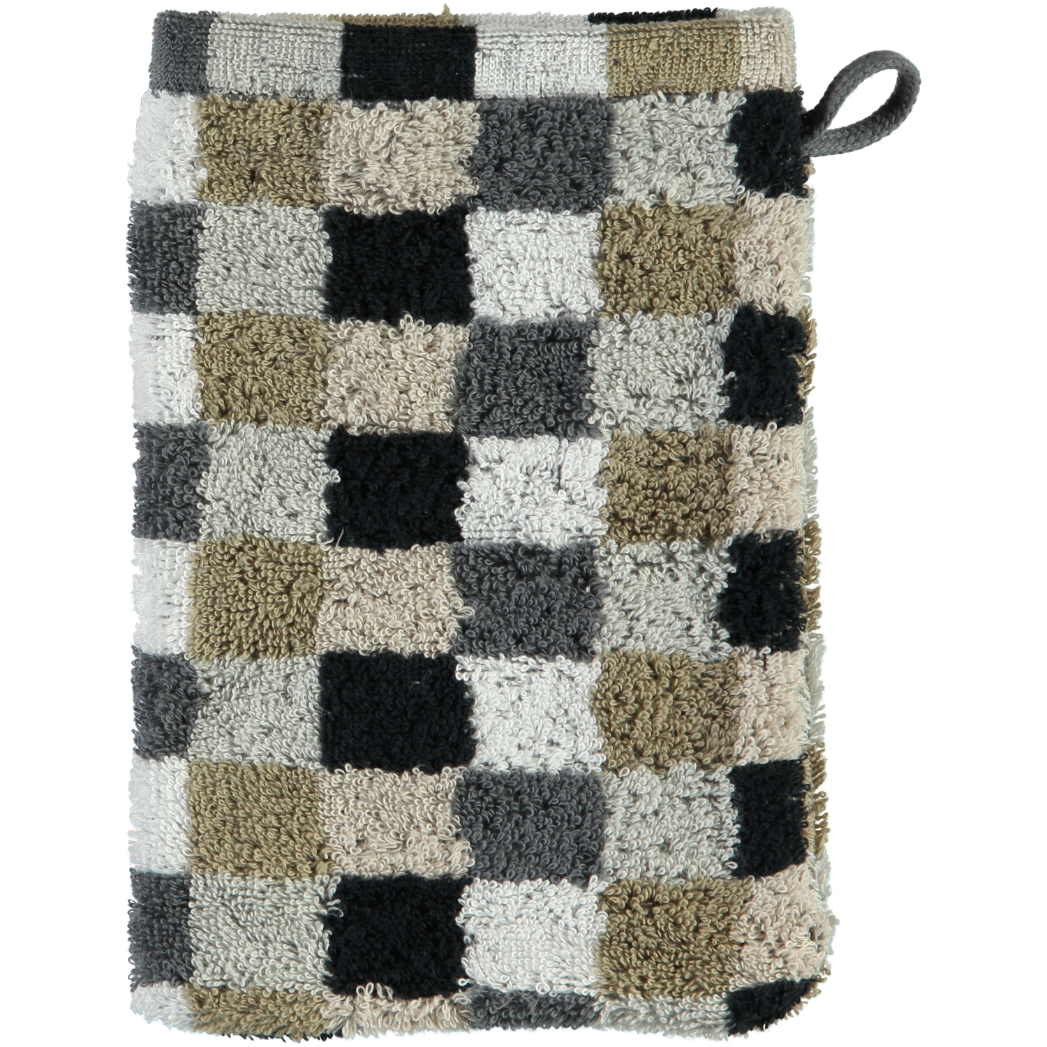Cawö Waschhandschuh CUBE 16x22cm in Farbe kiesel Cawö Waschhandschuh CUBE 16x22cm in Farbe kiesel