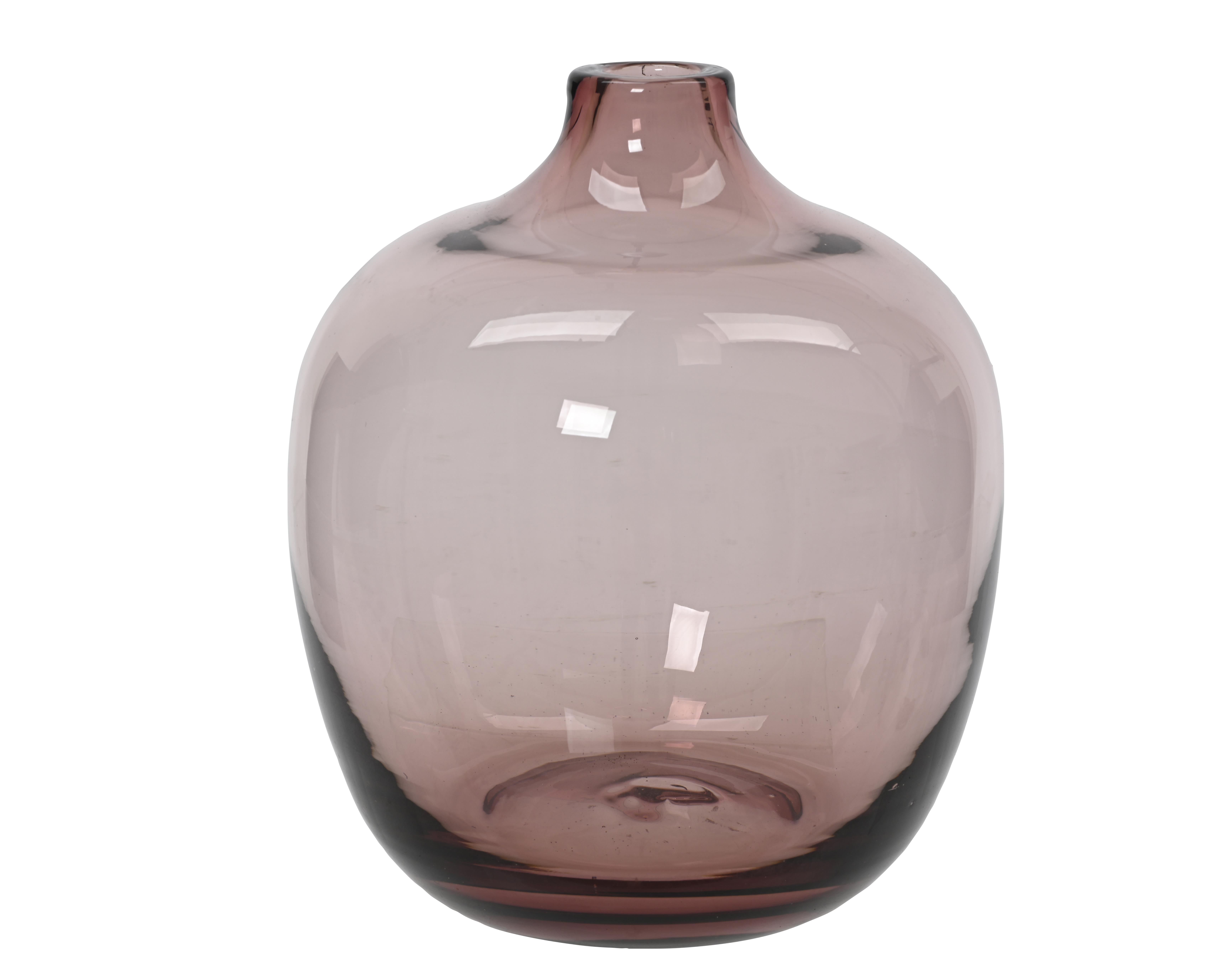 Kaemingk Vase Glas in Farbe Dunkel Mauve