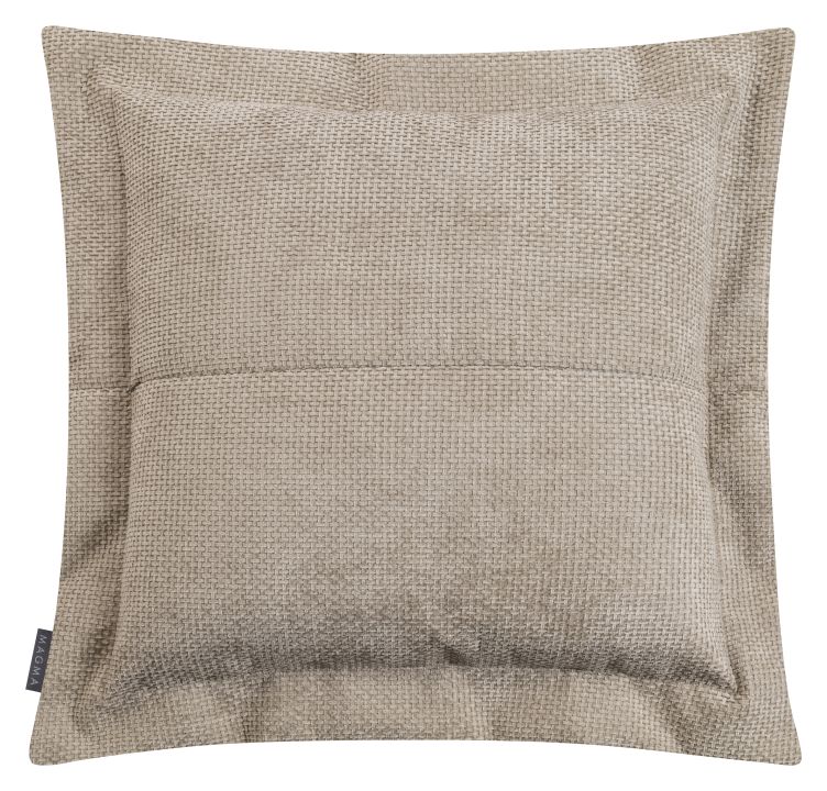 Magma Heimtex Flatterkissen ARLO ca. 70x70cm in Farbe taupe, Kissen, Kissenbezug, Beige, Textil, Wohnkissen