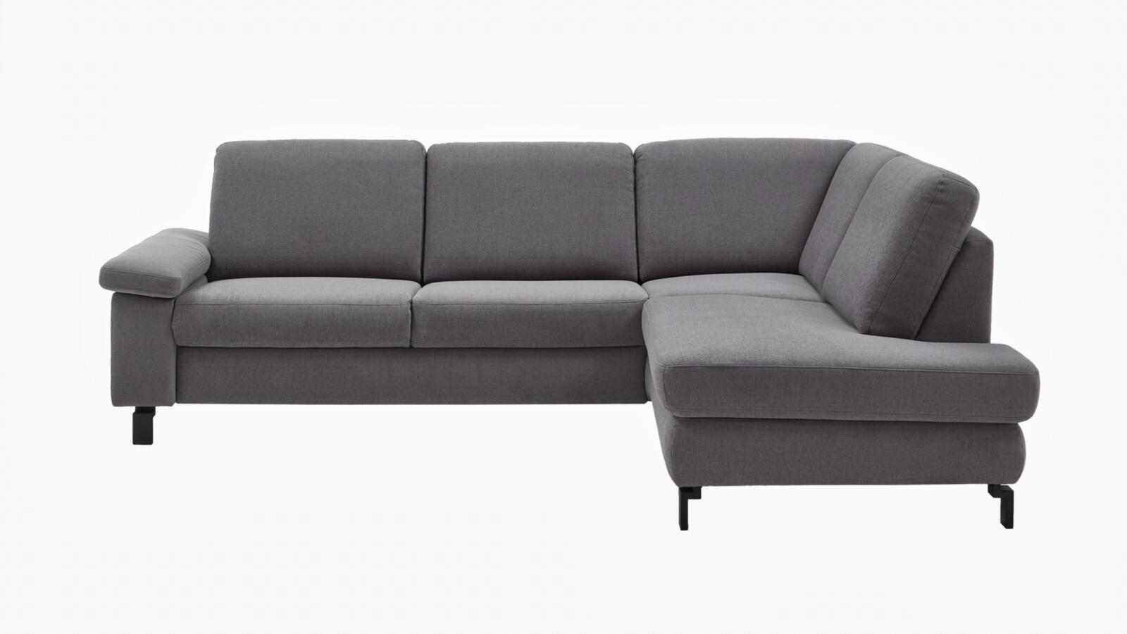 Polsterecke COAST PLUS 2.0 ca. 266 x 220 cm in Stoff Easy Care platin
