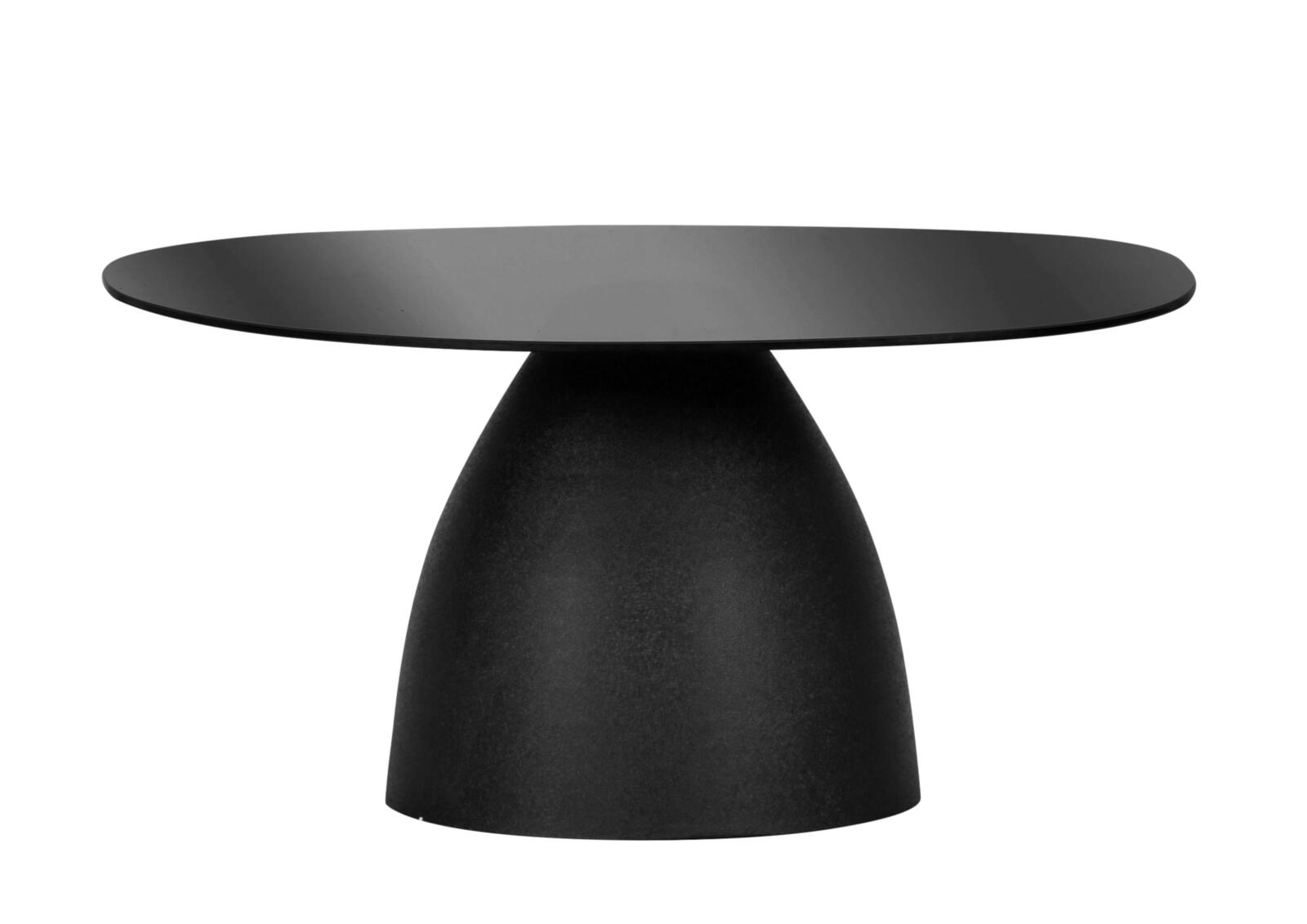 // Couchtisch // Glasplatte schwarz getönt // Metallgestell schwarz pulverb. // ca.B86 H40 T76 cm // 8mm Sicherheitsglas // Couchtisch // Glasplatte schwarz getönt // Metallgestell schwarz pulverb. // ca.B86 H40 T76 cm // 8mm Sicherheitsglas, Esstisch, Rund, Schwarz, Metall, Konus