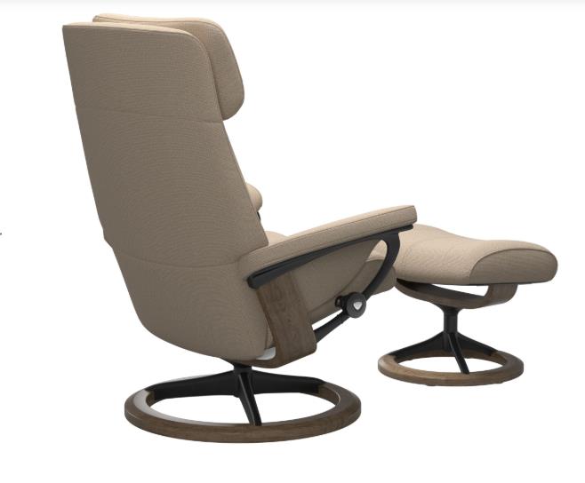 Stressless Sessel mit Hocker PAUL in Stoff Holly 81 light beige Stressless Sessel mit Hocker PAUL in Stoff Holly 81 light beige