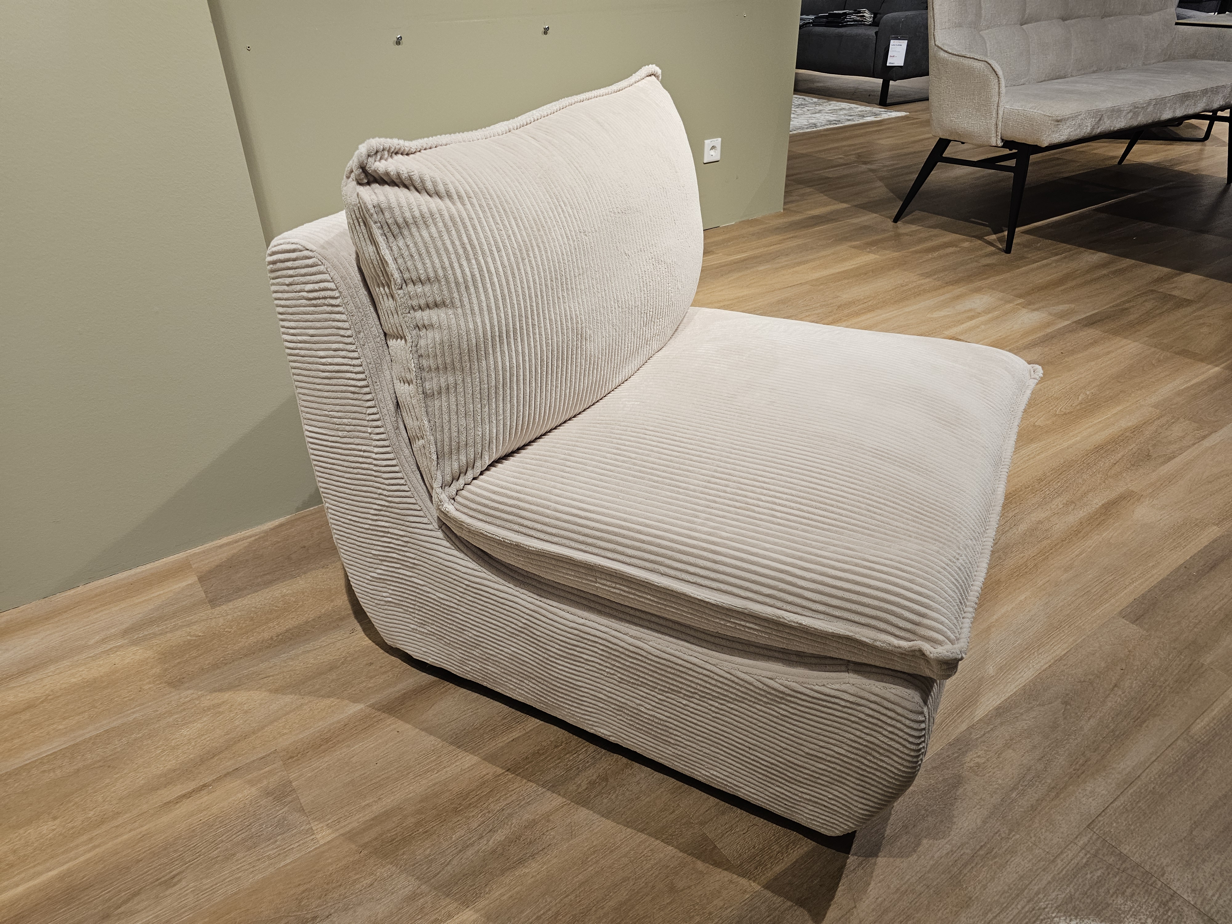 Hela Sessel RHODOS LS ca.B74 H77 T87 cm in Cordstoff beige 31, Sessel, Einzelsessel, Cordstoff, Beige, Polsterstuhl