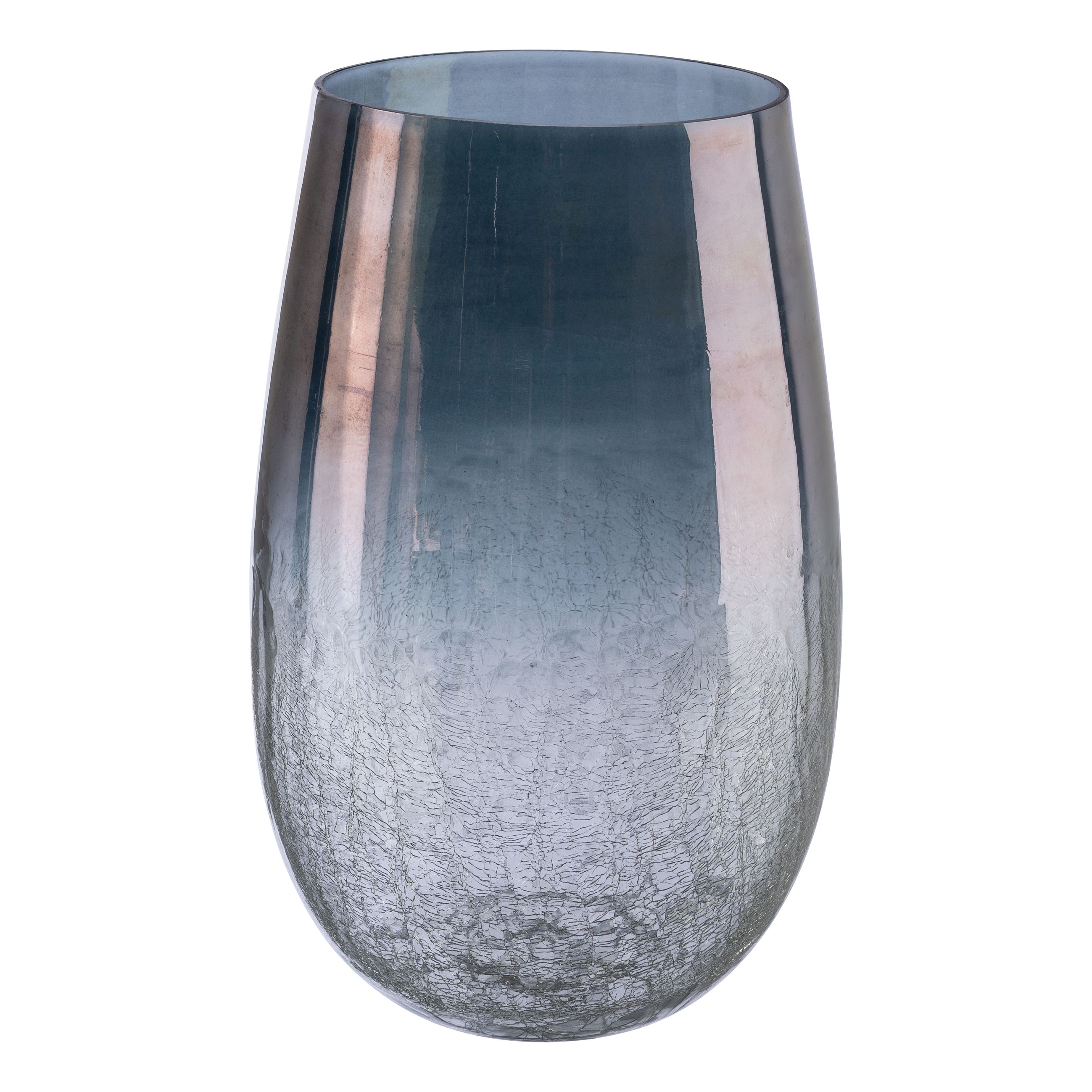 Gasper Glas Vase BARI in grau