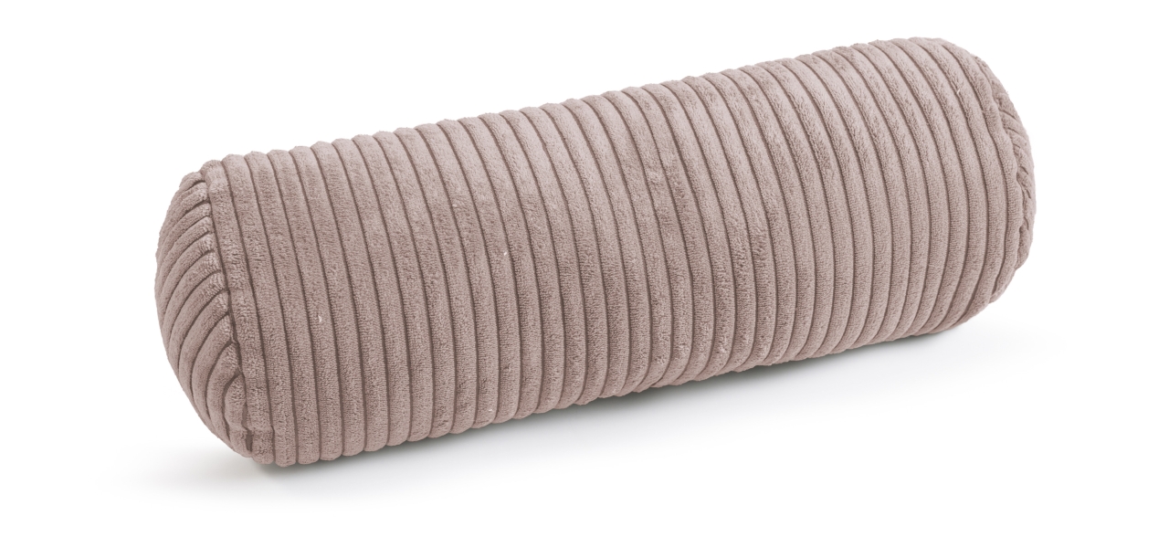Magma Heimtex Nackenrolle SHARA Durchmesser ca. 15cm, Länge ca. 40cm in Farbe rose, Kissenrolle, Rollen-Kissen, Plüsch, Mikrofaser, Rippenstruktur