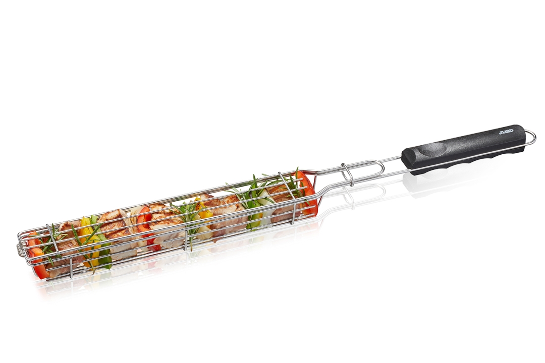 GEFU Grillkorb BBQ in Farbe schwarz/silber