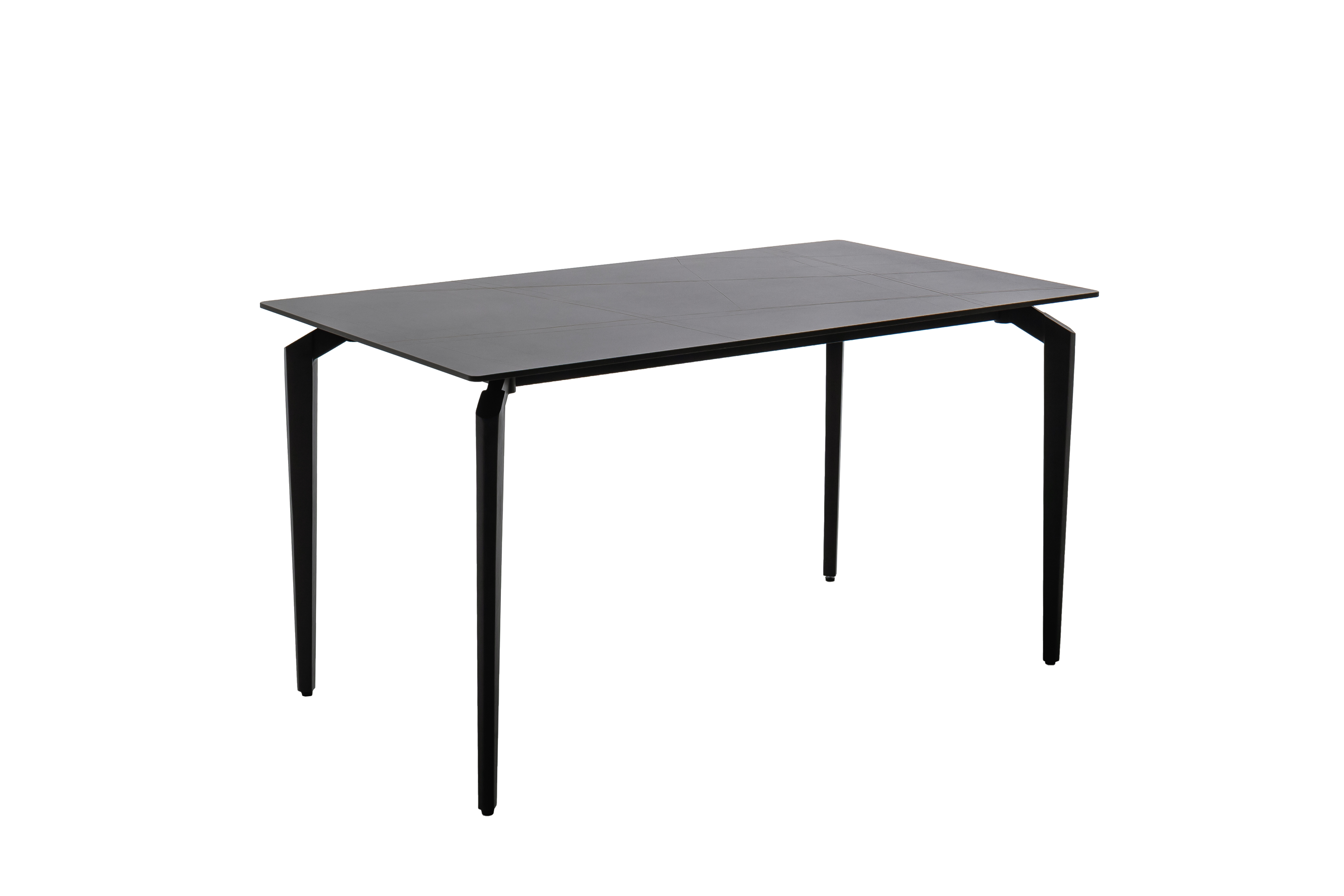 MCA Furniture Esstisch FREMONT ca. 140x80cm, H:76cm in Platte Keramik schwarz marmor.