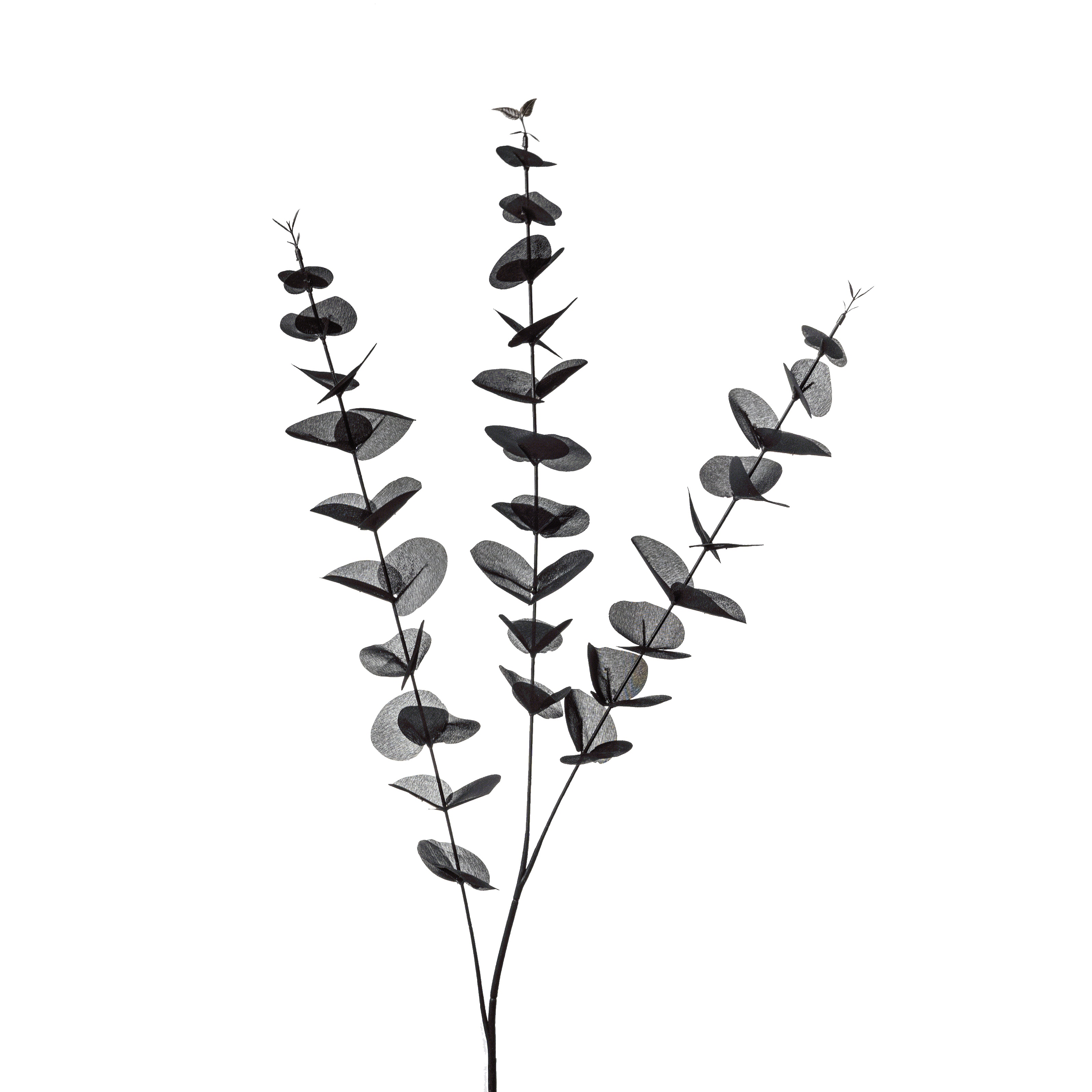 Flower Manufaktur Eukalyptuszweig ca. 100cm in Farbe Schwarz/Silber