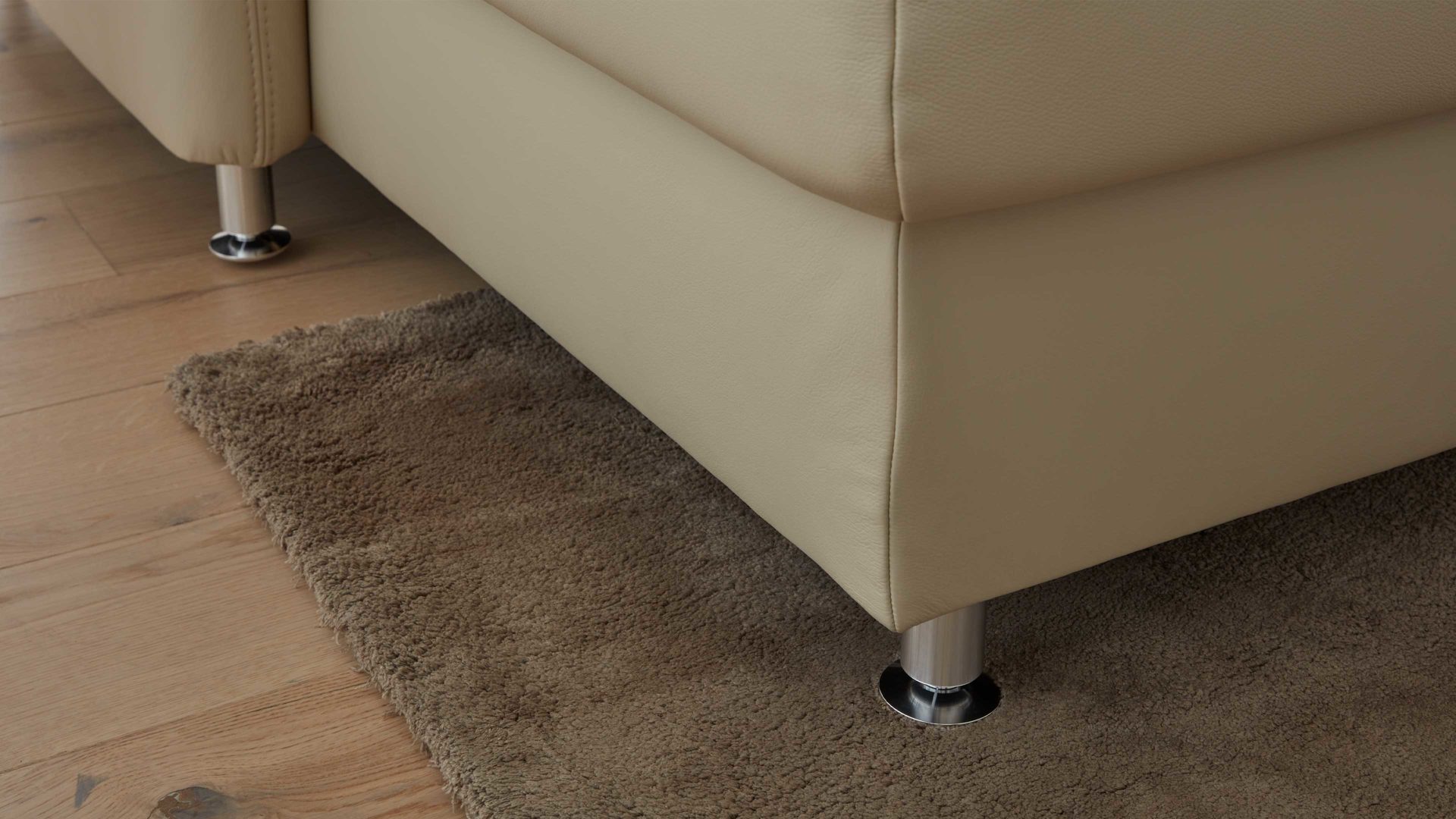 Modulmaster Wohnlandschaft MM-PN1049 ca. 173x304x236cm in Leder Torro ecru