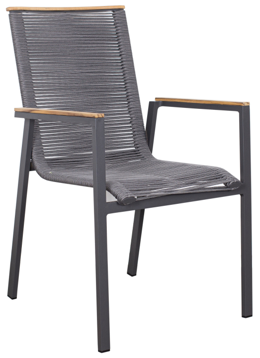 deVries Dining-Stapelsessel MONTANA in Rope mit Teakarmlehne