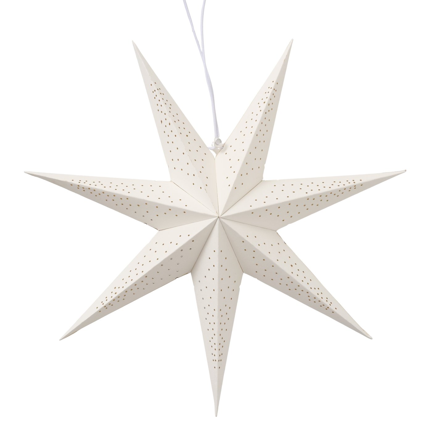 Boltze Dekoanhänger Kassina in Farbe Bambus weiß, Sternsymbol, Symbol