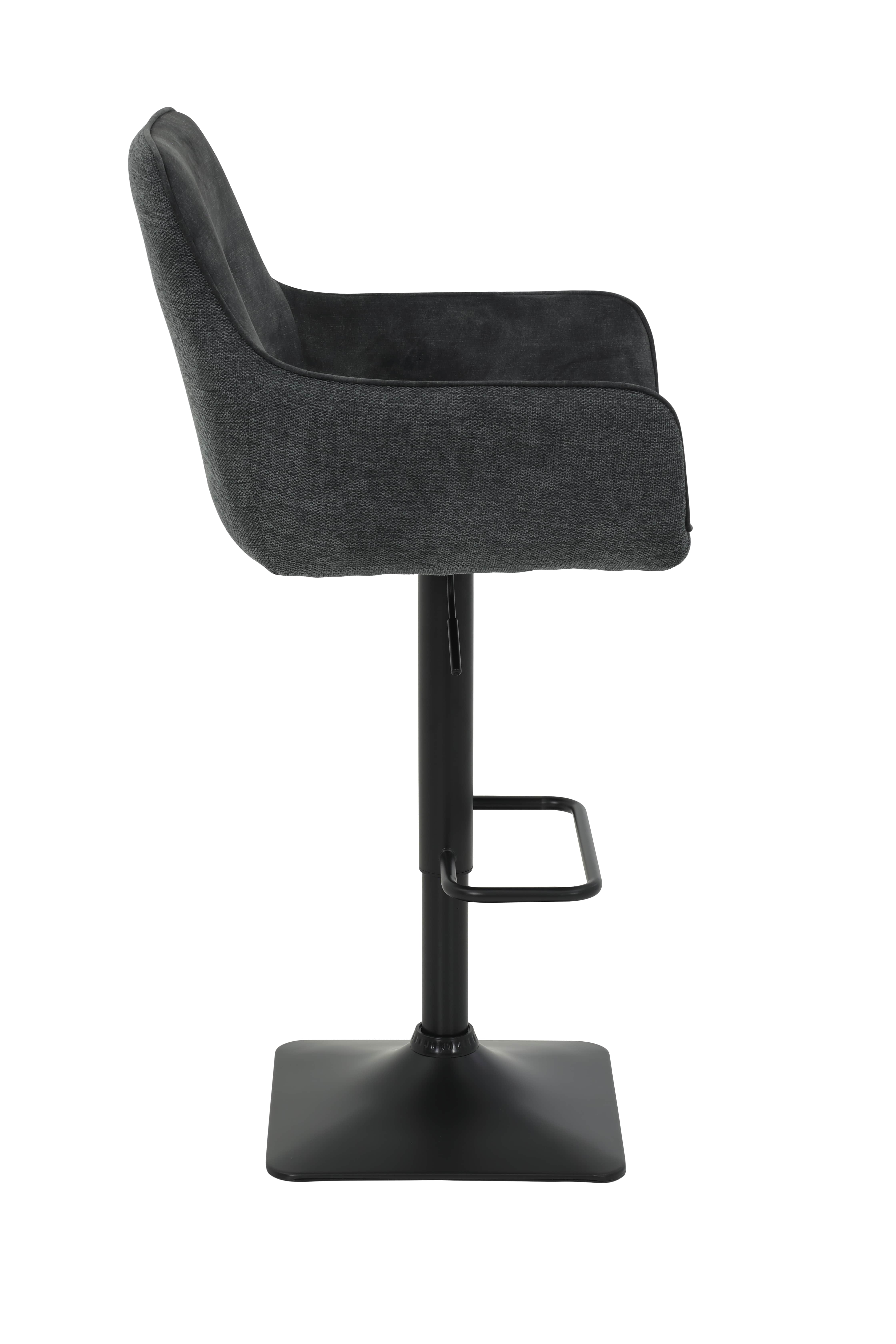 Hela Barhocker DORA H ca.B51 H97-117 T57 cm in Samtvelour anthrazit 46