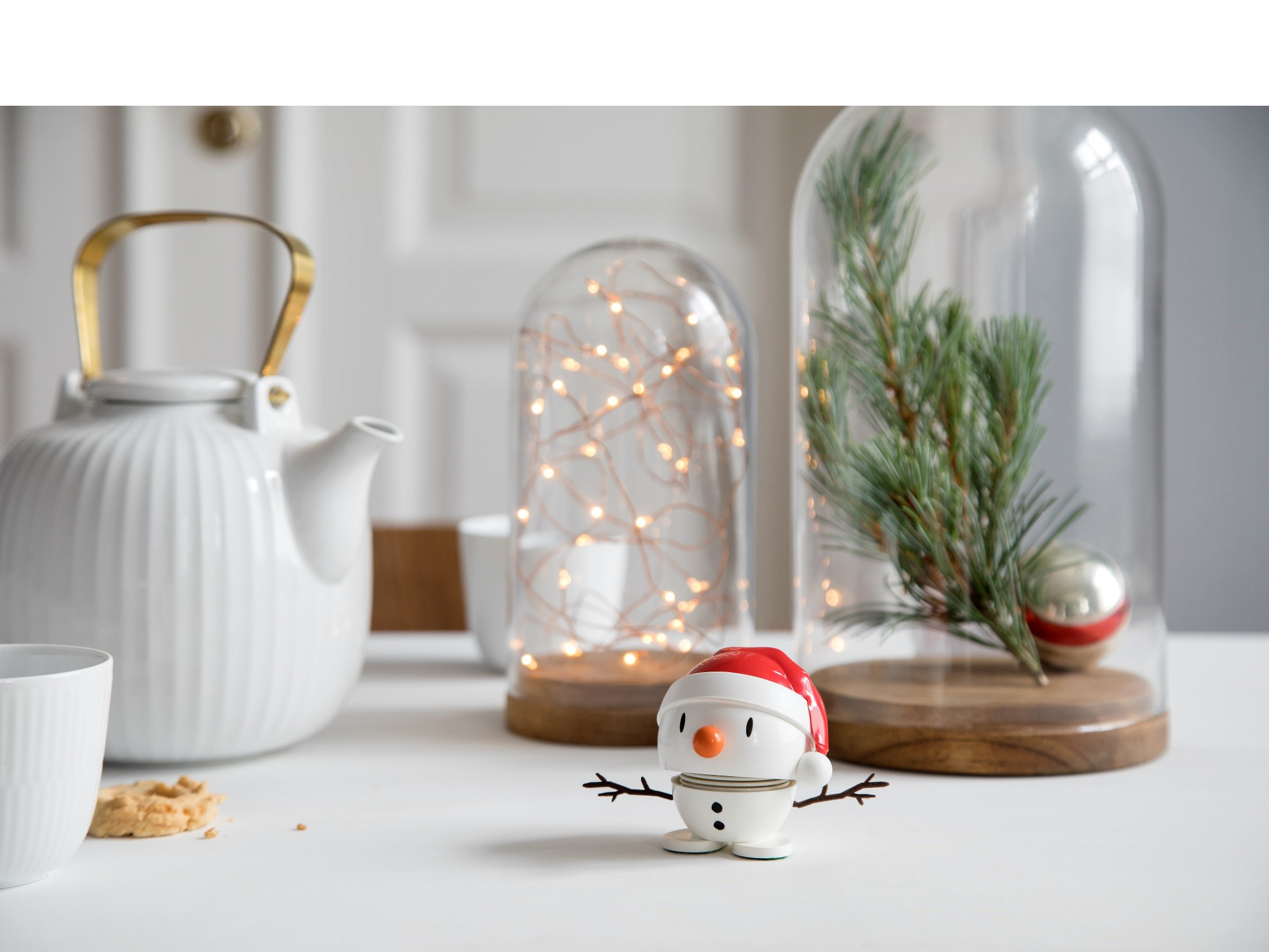 F&H Hoptimist SANTA SNOWMAN S in Farbe Weiß
