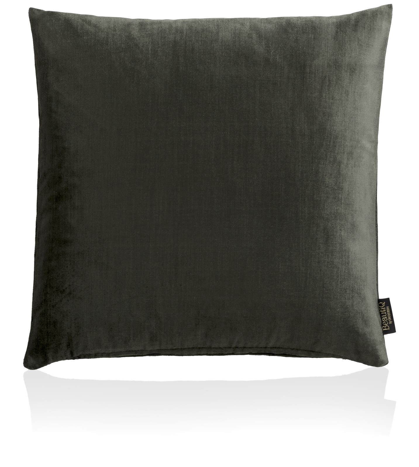 Coco Maison Kissen BEAUTIQ-CLASS ca. B45 T45 cm in Stoff olive