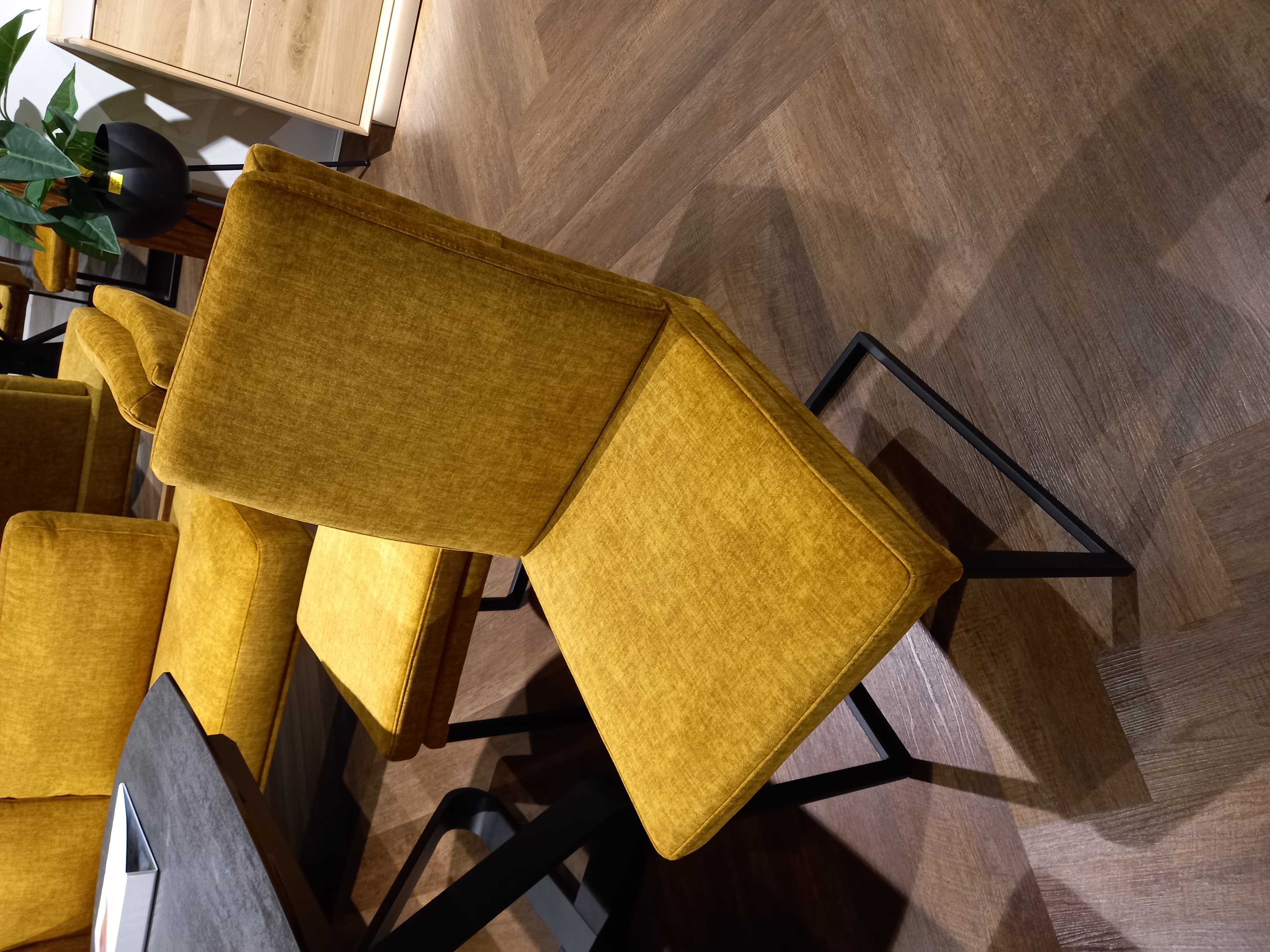 K + W Eckbankgruppe 4-tlg. GAVELLO in Stoff 0660-40 yellow, Moebel, Stuhl