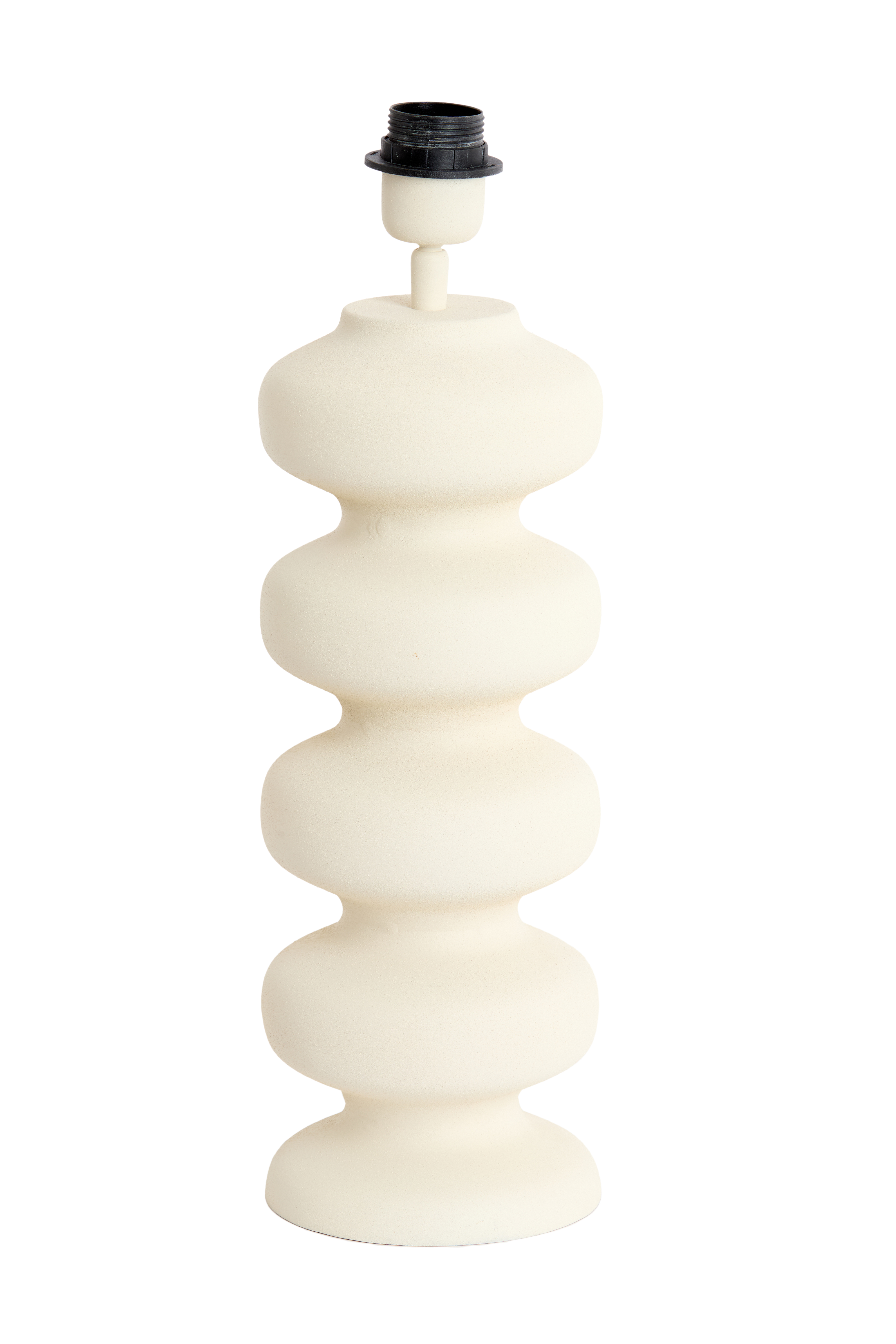 Lampenfuß Durchm. 15x42cm in creme matt Lampenfuß Durchm. 15x42cm in creme matt