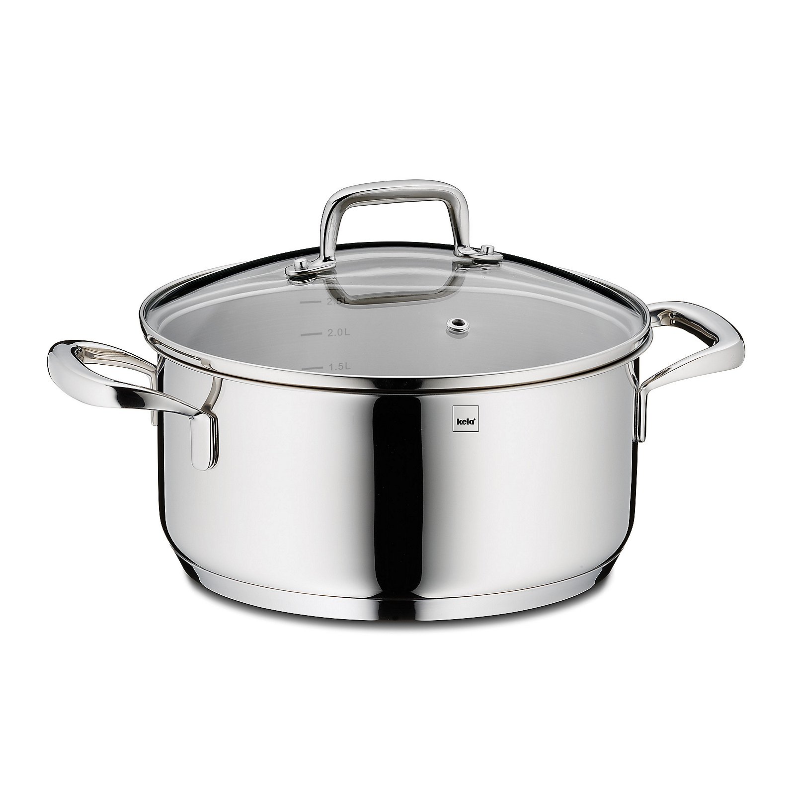 Keck & Lang Bratentopf in Silber Glänzend