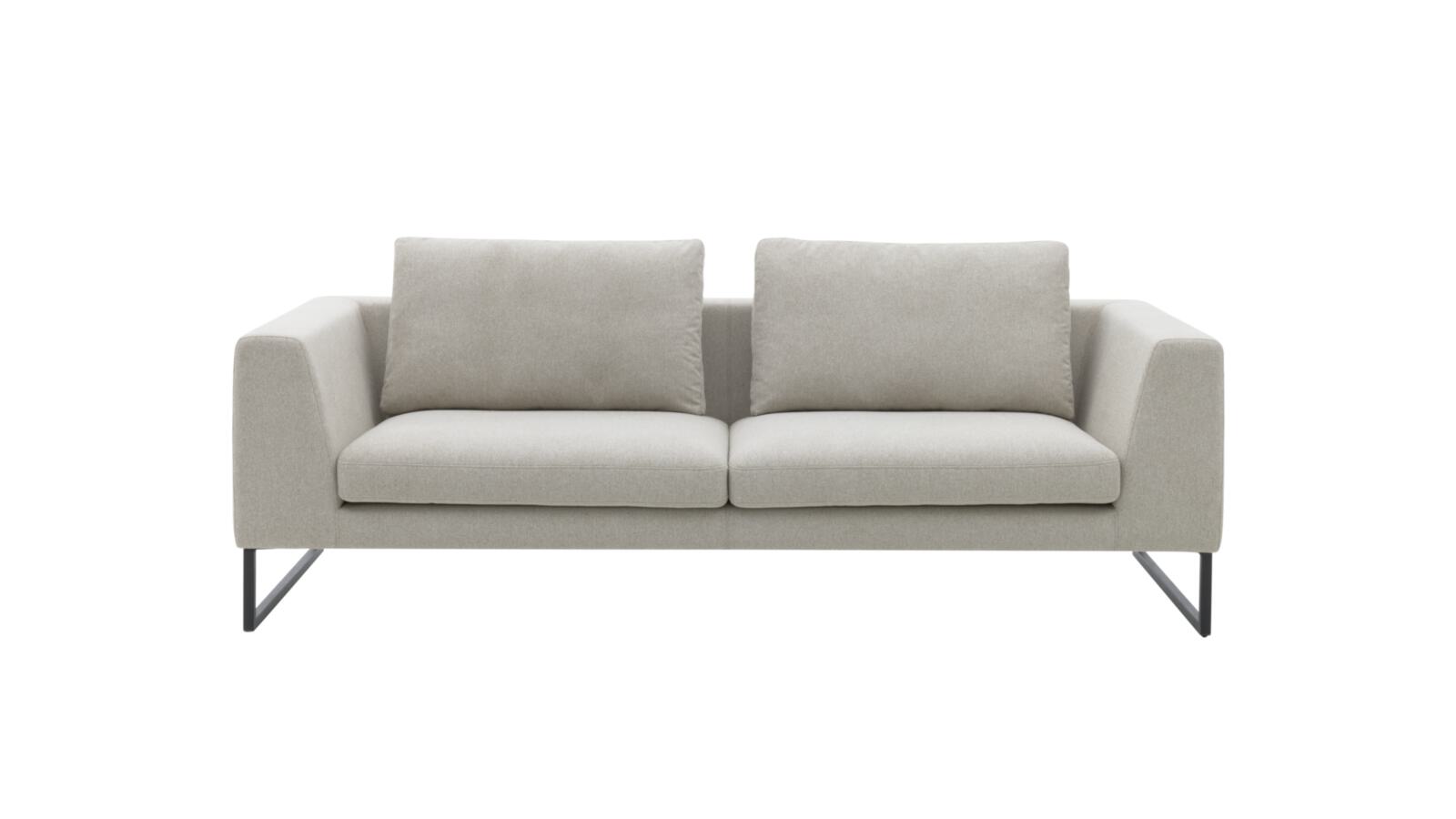Roomio 3-Sitzer NO. 4101 in Stoff Simply Clean sand