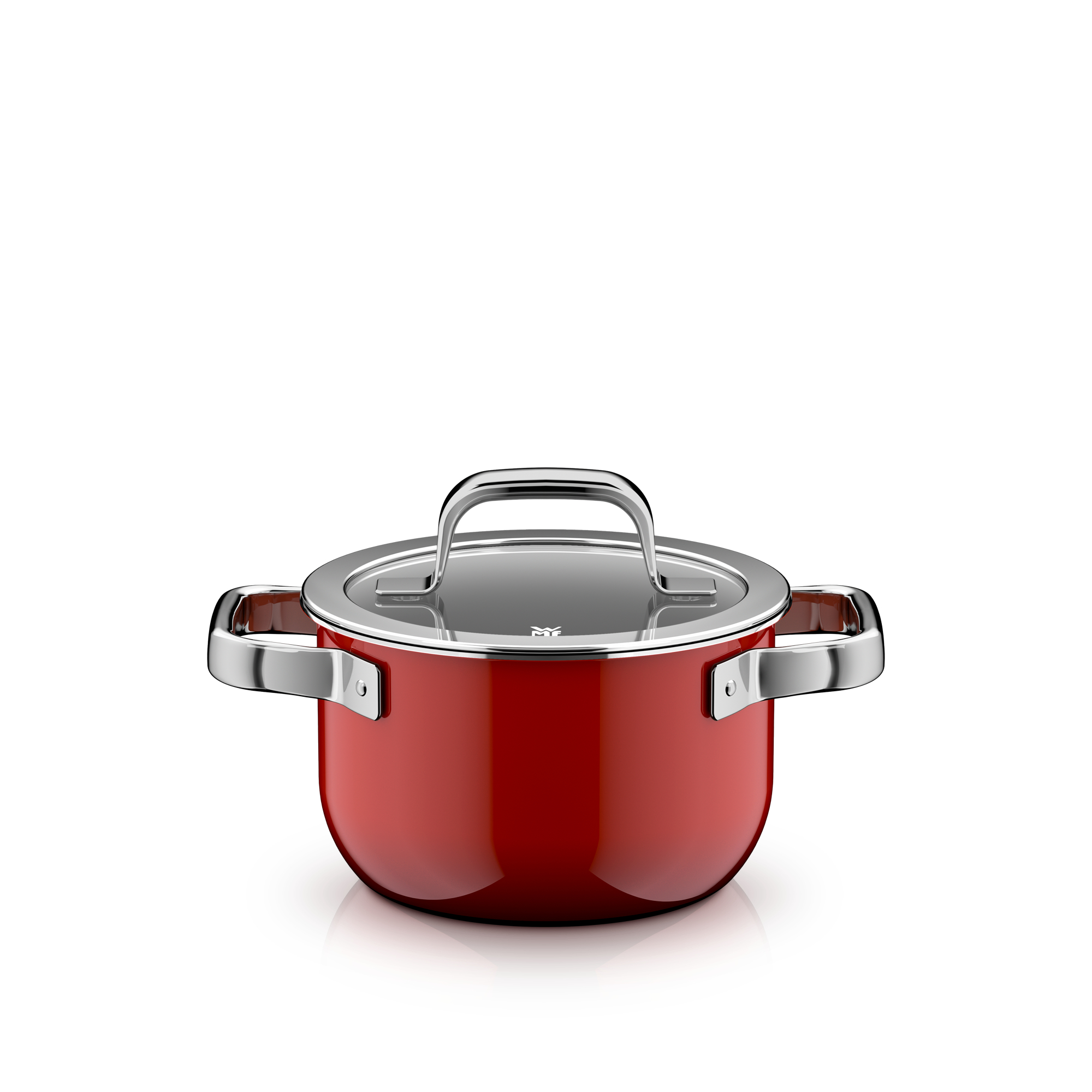 WMF Fusiontec Mineral Pro, Topf-Set, 4-teilig, Passion Red in passion red WMF Fusiontec Mineral Pro, Topf-Set, 4-teilig, Passion Red in passion red, Kochtopf, Gusseiserne Optik, Roter Topf, Stieltopf, Glasherdel