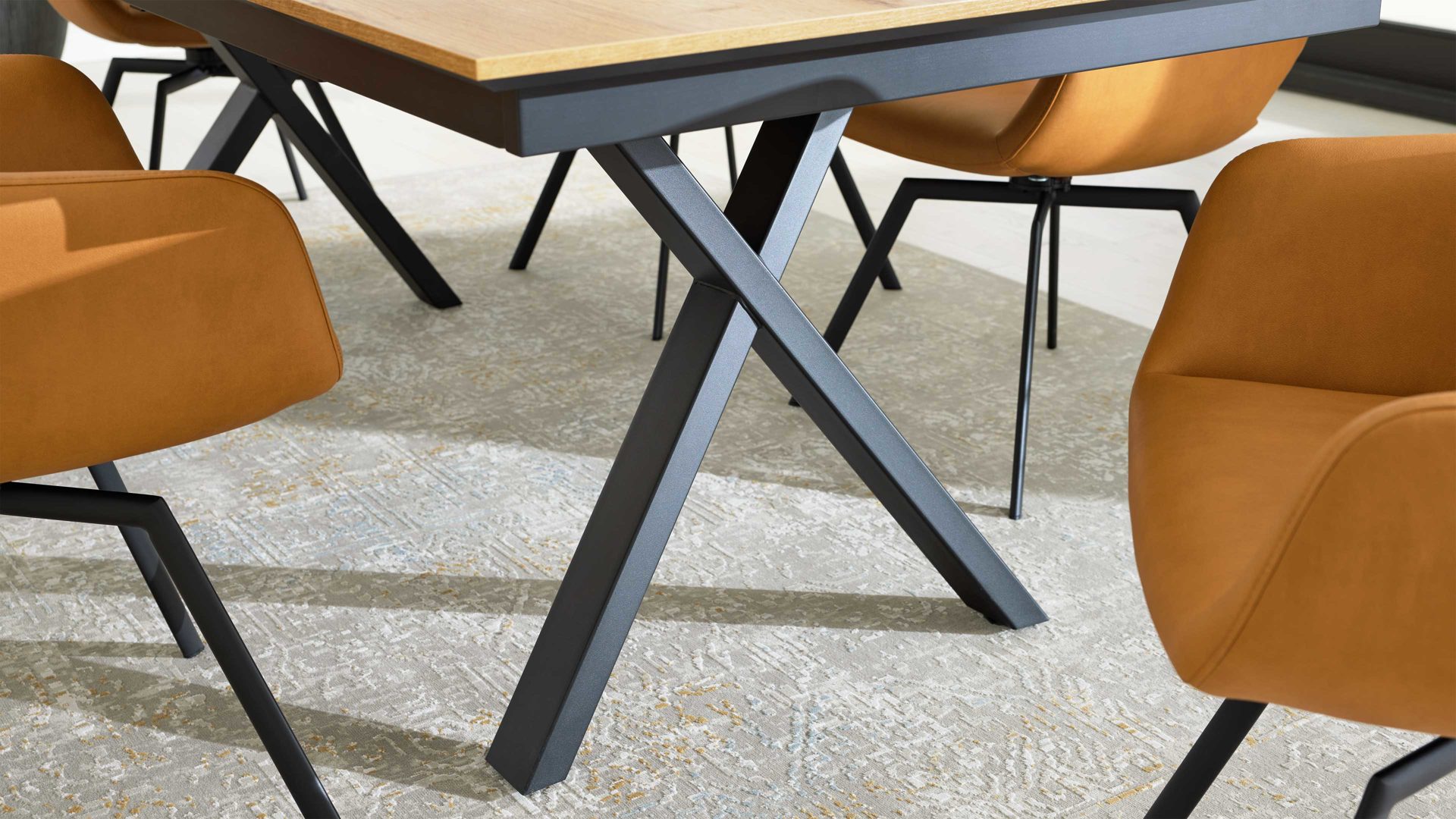 Interliving Esstisch IL 5112 ca. 100x220cm in Halifax Eiche Goldbraun