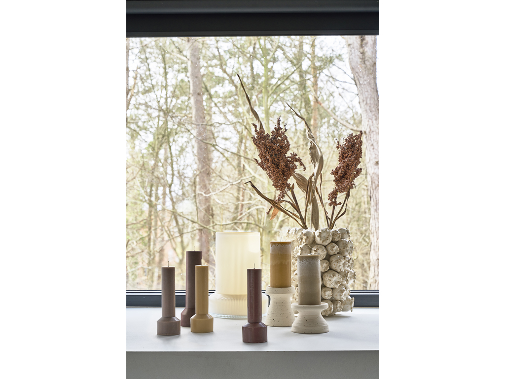 Villa Collection Vase 21 cm in Farbe weiss