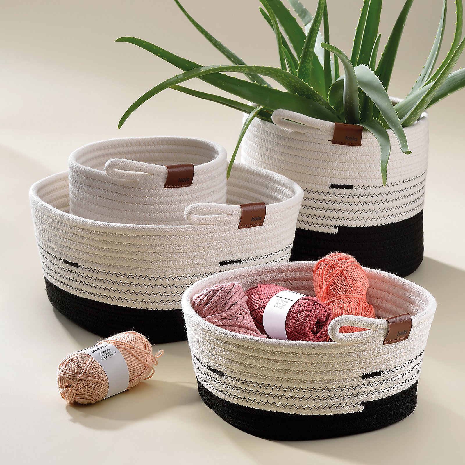 Kela Korb Hedda weiß-schwarz HEDDA in , Pflanze, Erste Hilfe