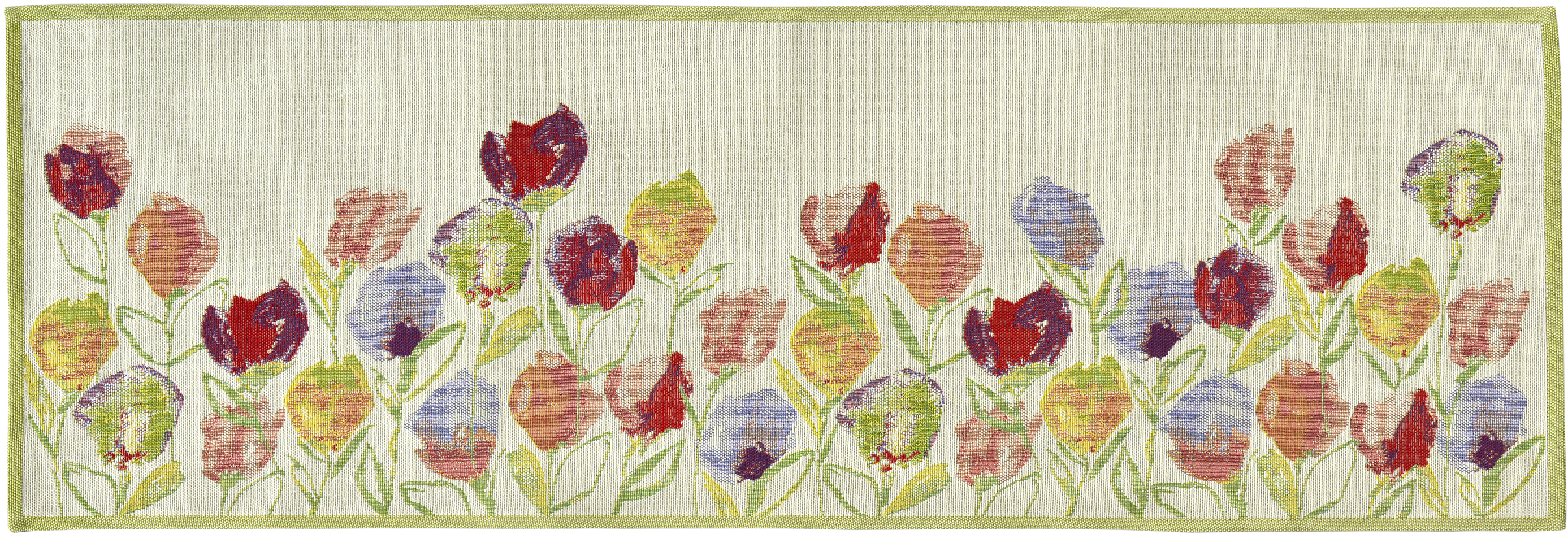 Sander Tischläufer TULIP GLOW ca. 32 x 96cm in Farbe original Sander Tischläufer TULIP GLOW ca. 32 x 96cm in Farbe original, Dekoration für Zuhause, Teppich, Muster, Applikation, Stickerei