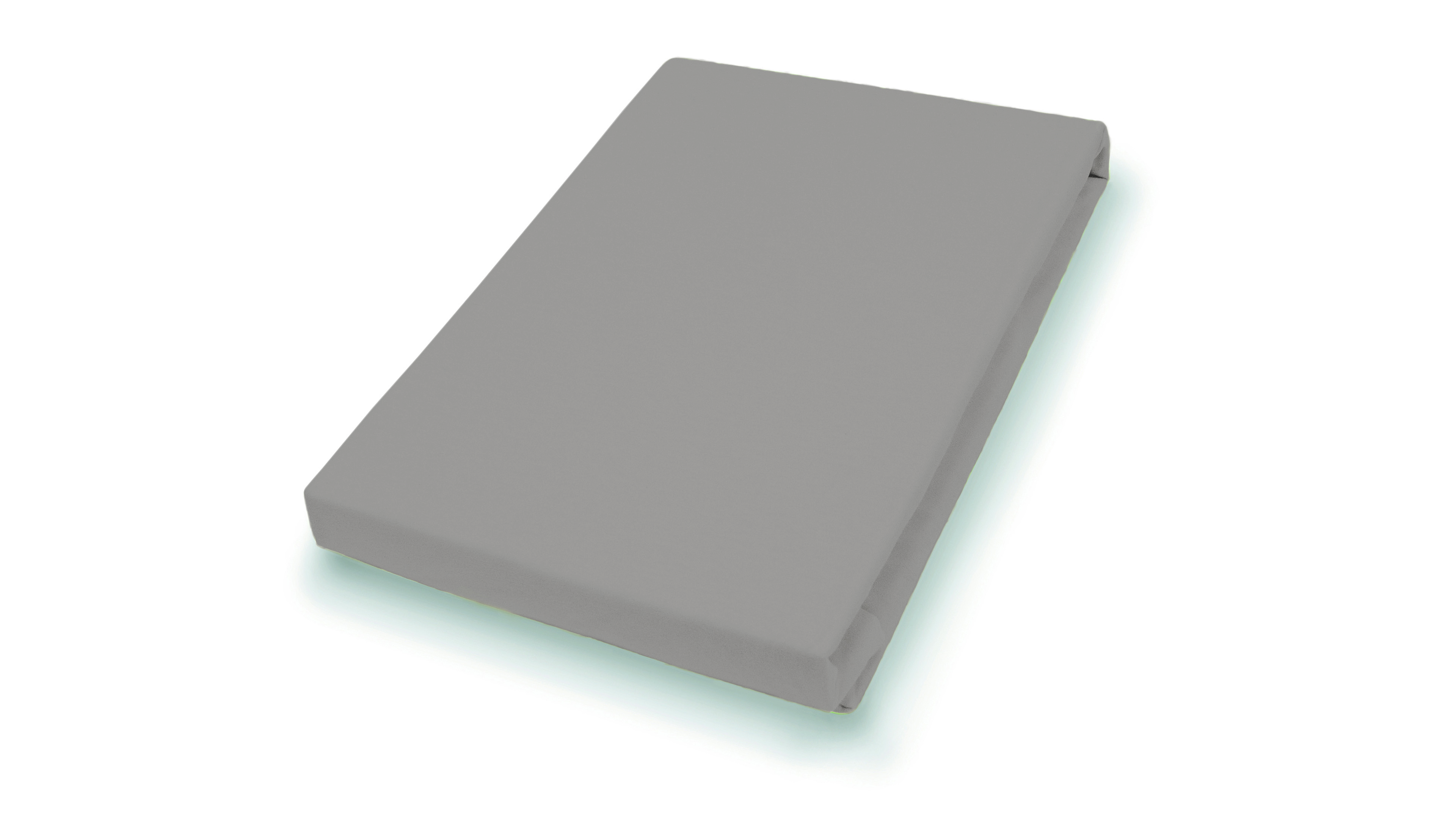 Hahn Haustextilien Spannbetttuch 100x200cm in Farbe kiesel,