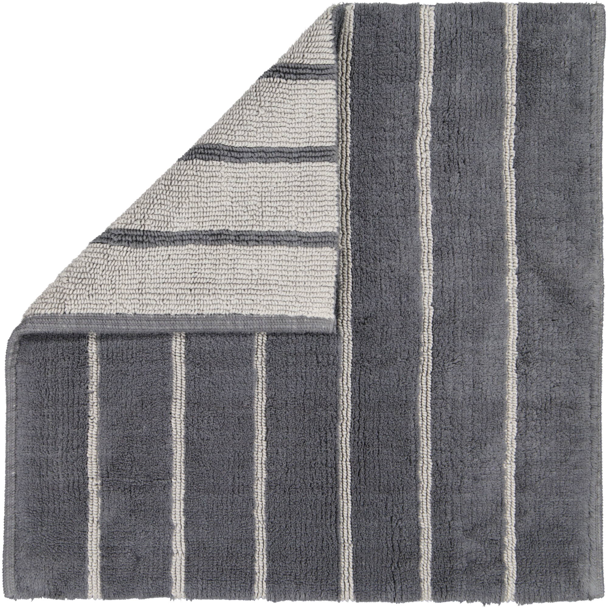 Cawö Wende-Badteppich BALANCE 60x60cm in Farbe anthrazit Cawö Badteppich Balance 60x60 cm BALANCE 60x60 in anthratzit 73