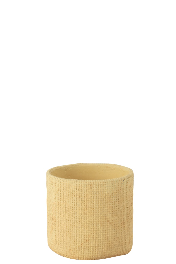 Übertopf in Beige, Cement Übertopf in Beige, Cement, Korb, Moebel