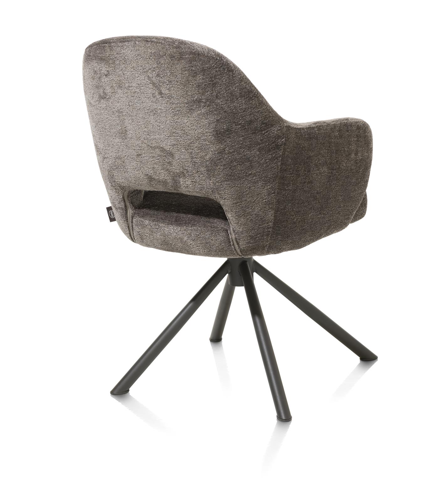 Henders & Hazel Armlehnstuhl NIKOLAS ca. B58 H87 T64 cm in Stoff Enzo Chenille Lava