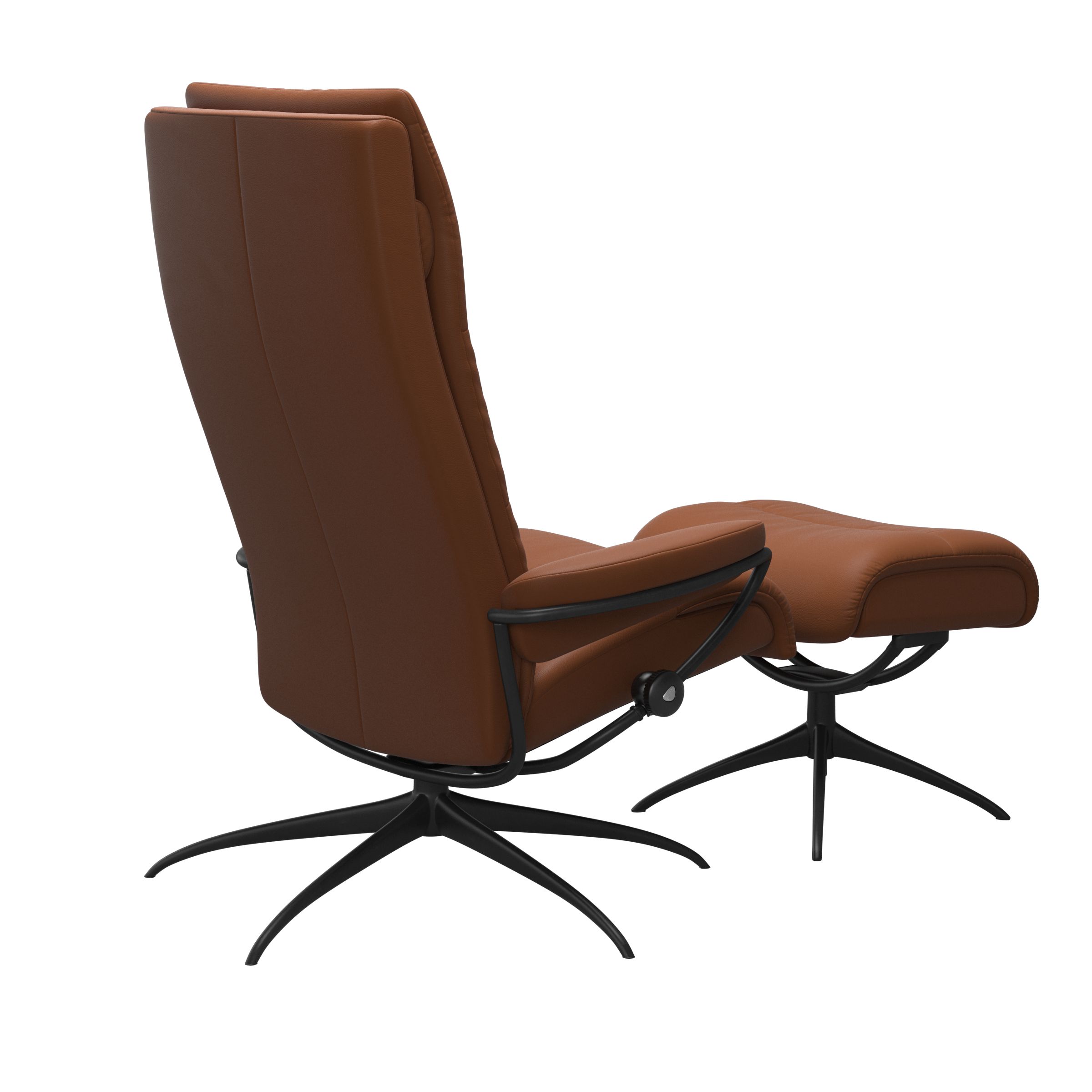 Stressless Sessel mit Hocker TOKYO STAR HB in Leder Paloma New Cognac, Moebel, Stuhl, Sessel