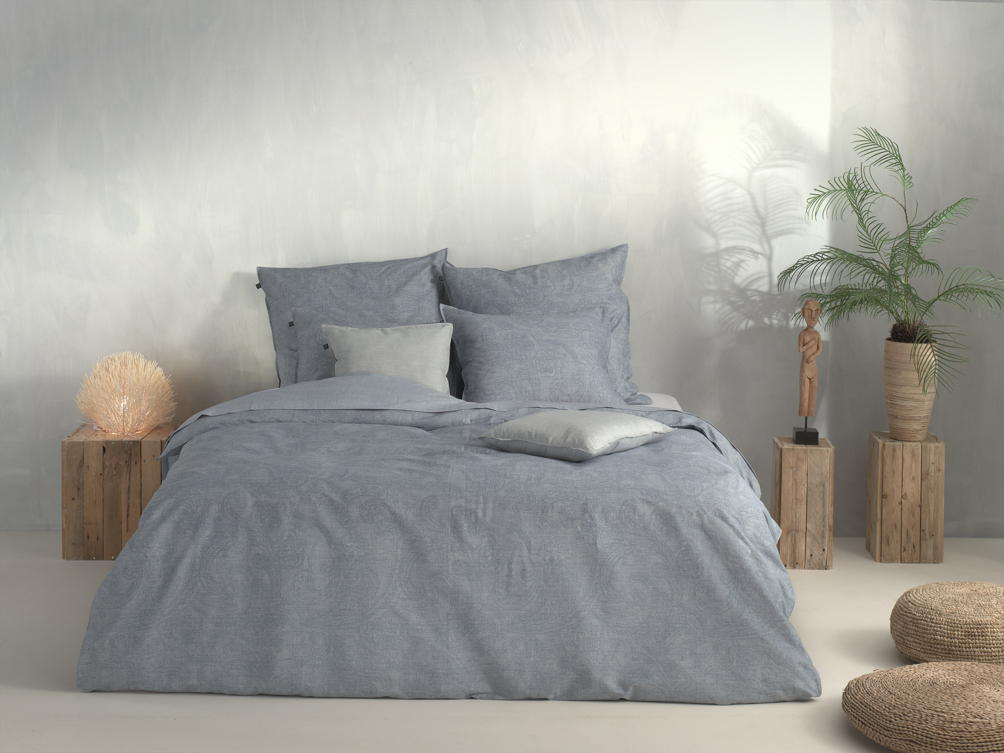 Heckettlane Bettwäsche ca. 155x220cm in Farbe Denim