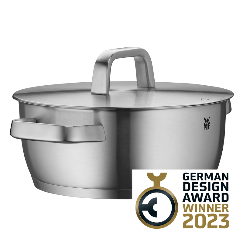 WMF Iconic Bratentopf mit Deckel 24 cm in Edelstahl