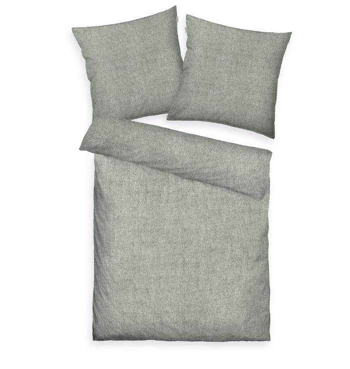 Tom Tailor Bettwäsche Melange Tom Tailor ca. 155x220cm in ca.80x80/155x220cm soft grey, Kissen, Dekoration für Zuhause, Leinen