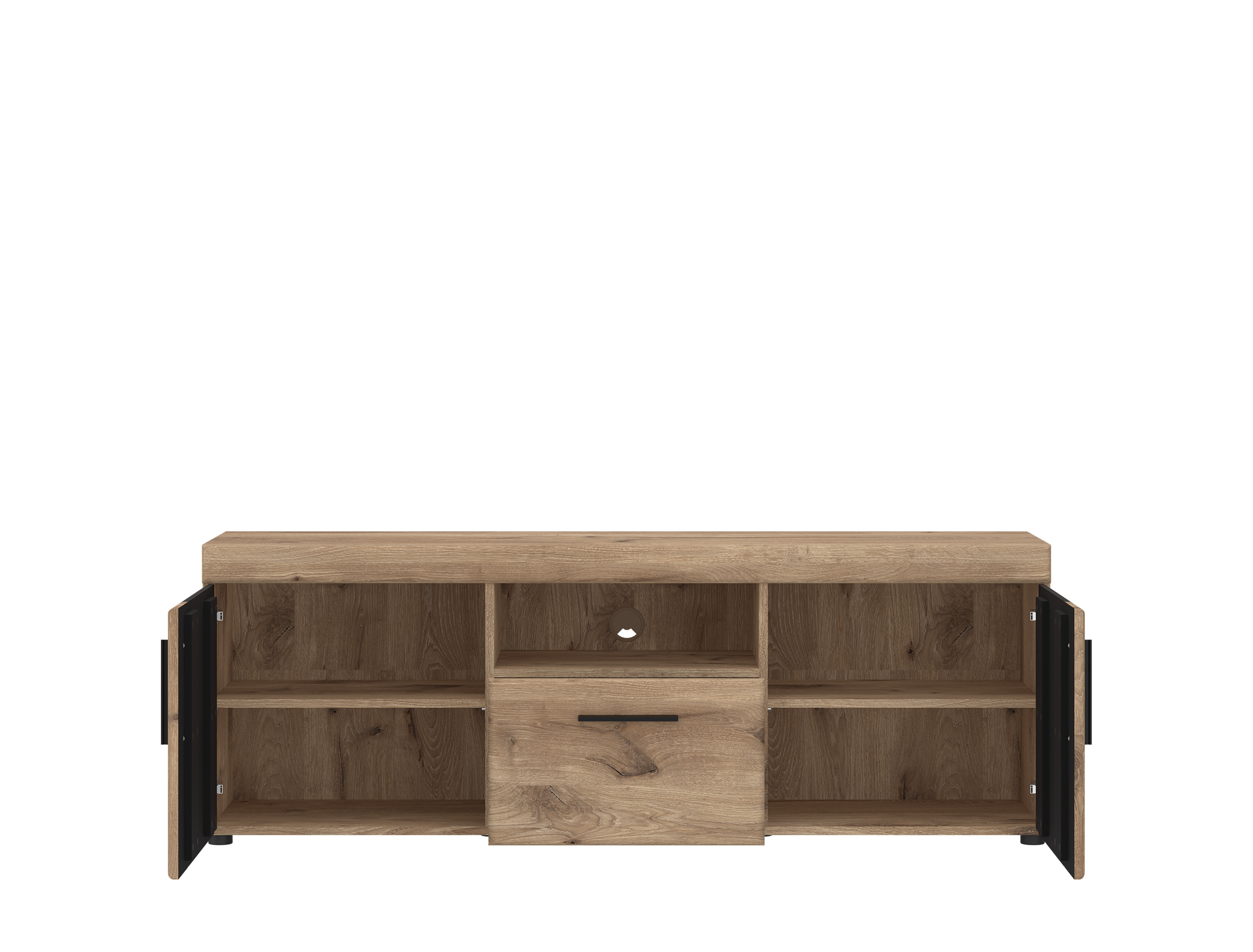 TV-Lowboard GRANO in Viking Eiche Nachbildung/Kosmos grau TV-Lowboard GRANO in Viking Eiche Nachbildung/Kosmos grau