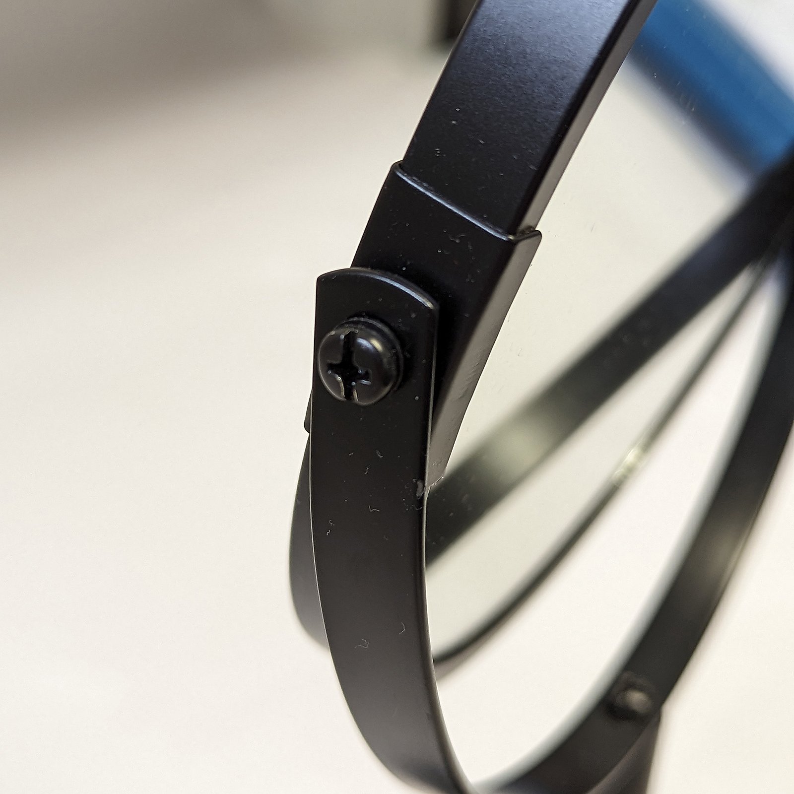 Kela Standspiegel drehbar ELIAS in Farbe schwarz, Brille, Glas, Schwarz, Metallrahmen, Schraube, brille, rahmen, schwarz, metal, gläser