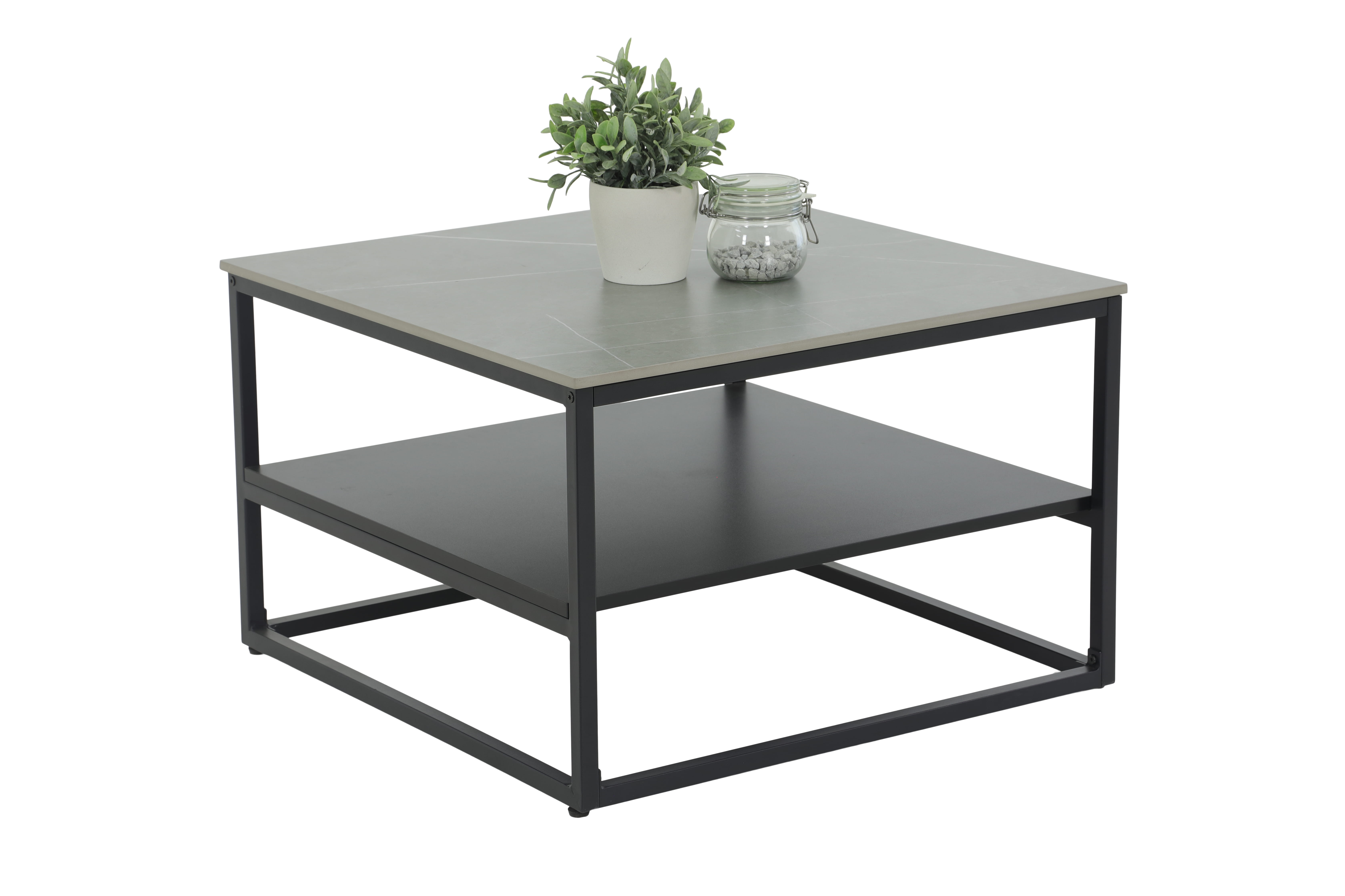 Hela Couchtisch HUGO ca. B70 H45 T70 cm in Platte Marmoropt.grau/schwarz Hela Couchtisch HUGO ca. B70 H45 T70 cm in Platte Marmoropt.grau/schwarz