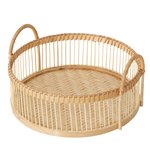 Boltze Tablett Lekika in Farbe Bambus natur
