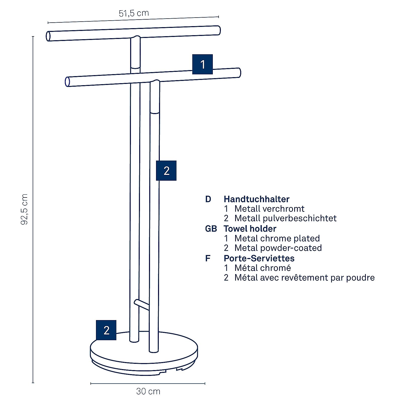 Kela Handtuchhalter Sinerio SINERIO in , Strommast