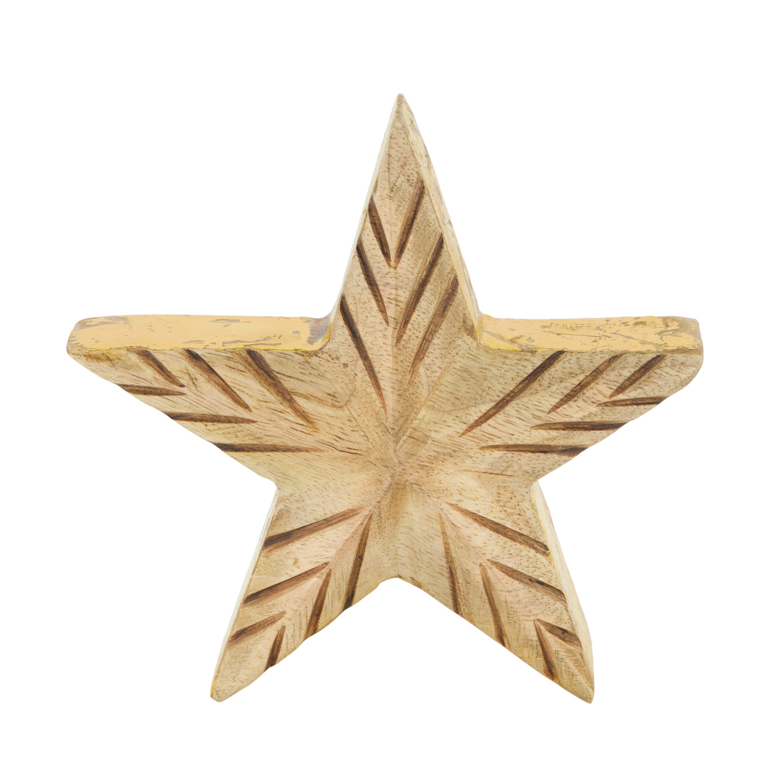 Dijk Natural Collections Figur in Farbe natur, gold, Sternsymbol, Symbol, Holz