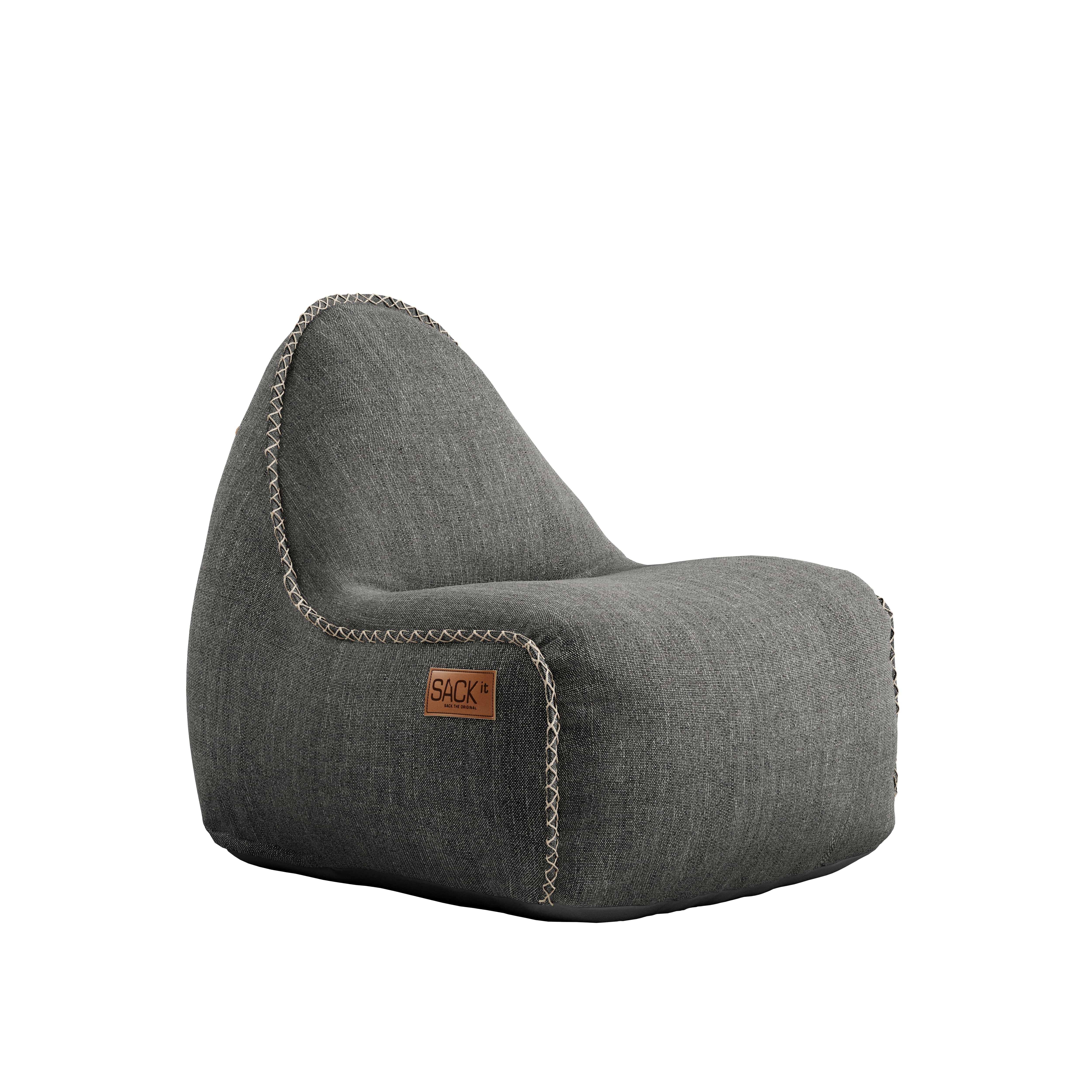 SACKit Junior-Lounge Sessel/Sitzsack COBANA in Farbe Grey