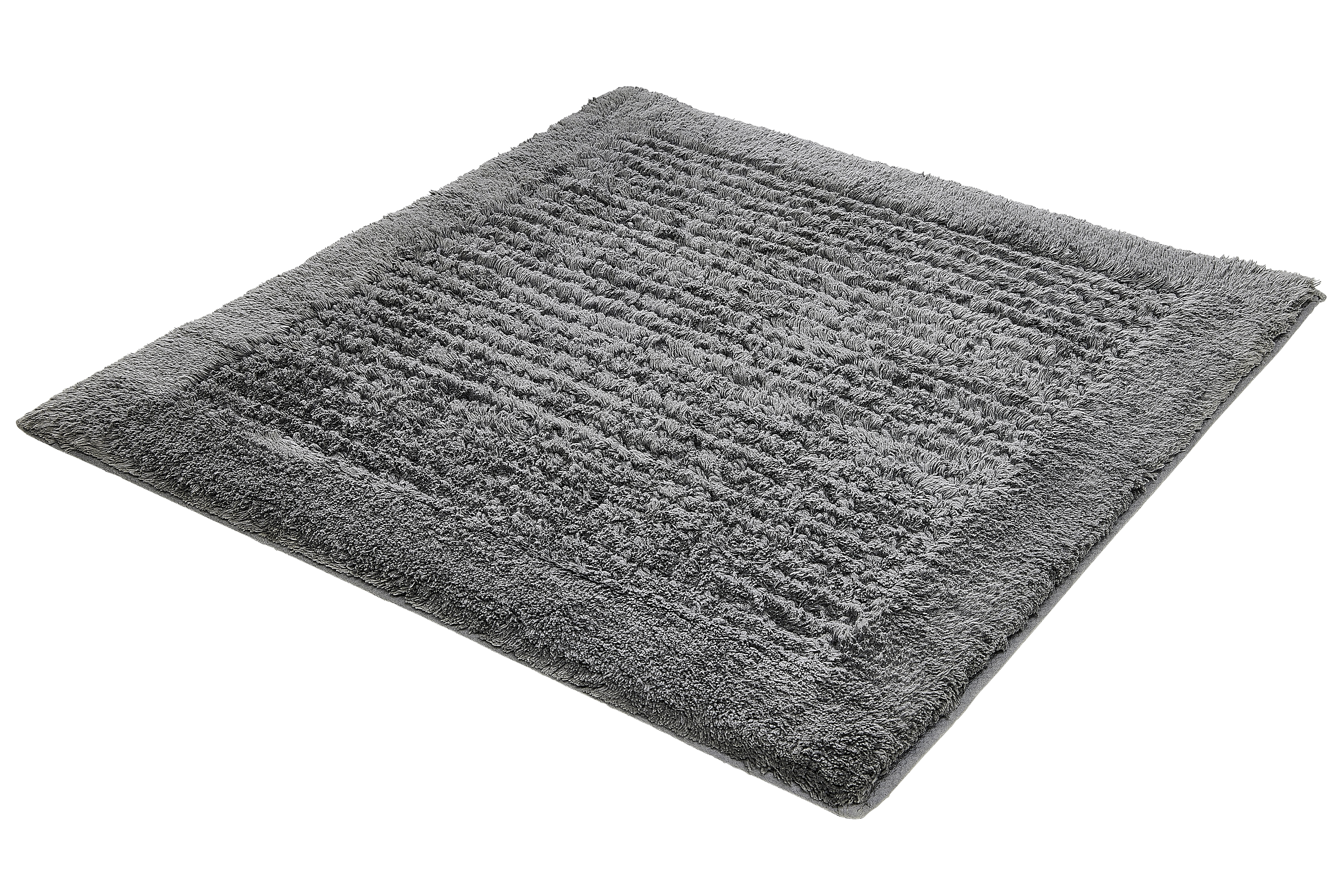 Kleine Wolke Badteppich NET ca. 60x60cm in Farbe Schiefer