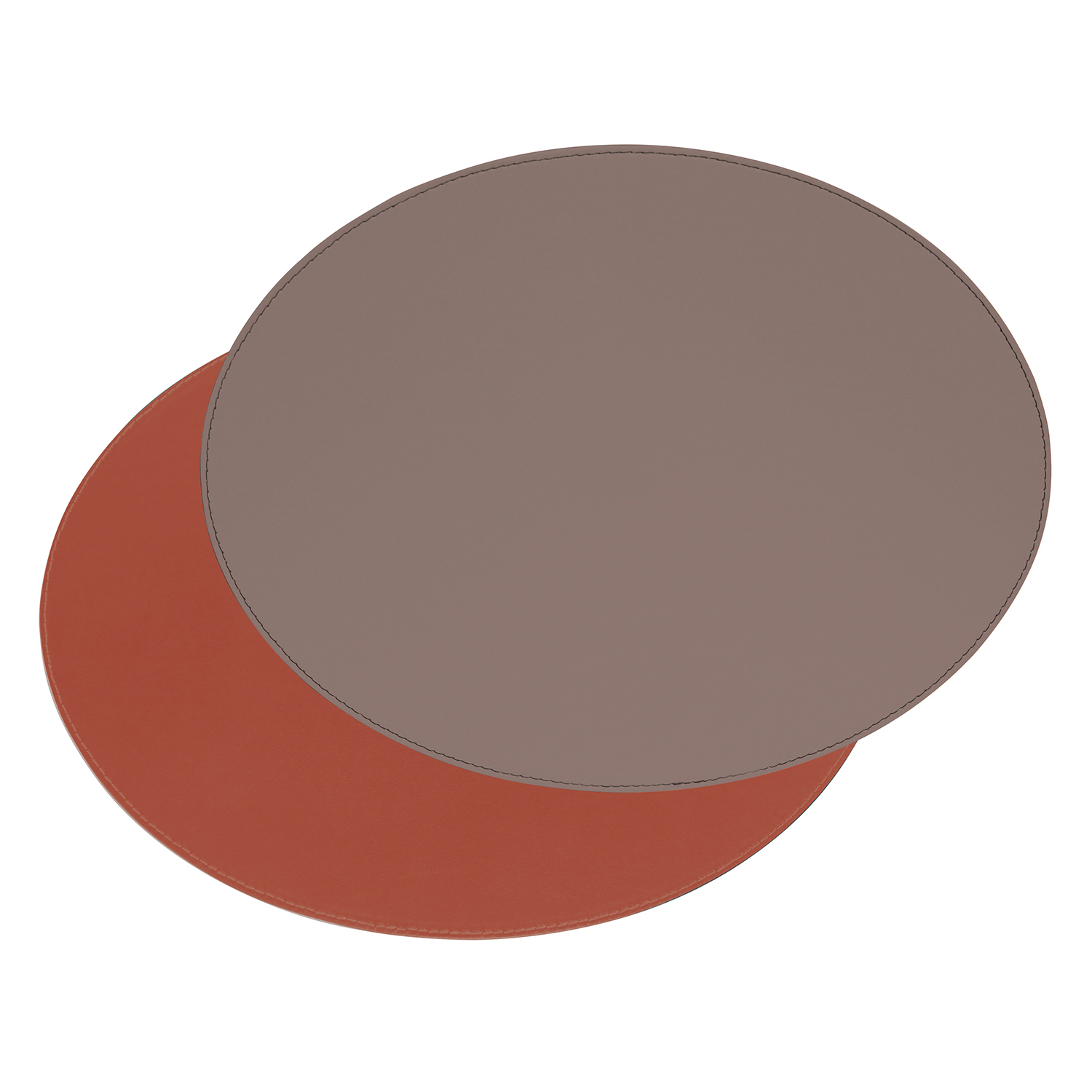 Profino DUO - Platzset oval, anthrazit Metallic/Burgund Tischset 45x34cm