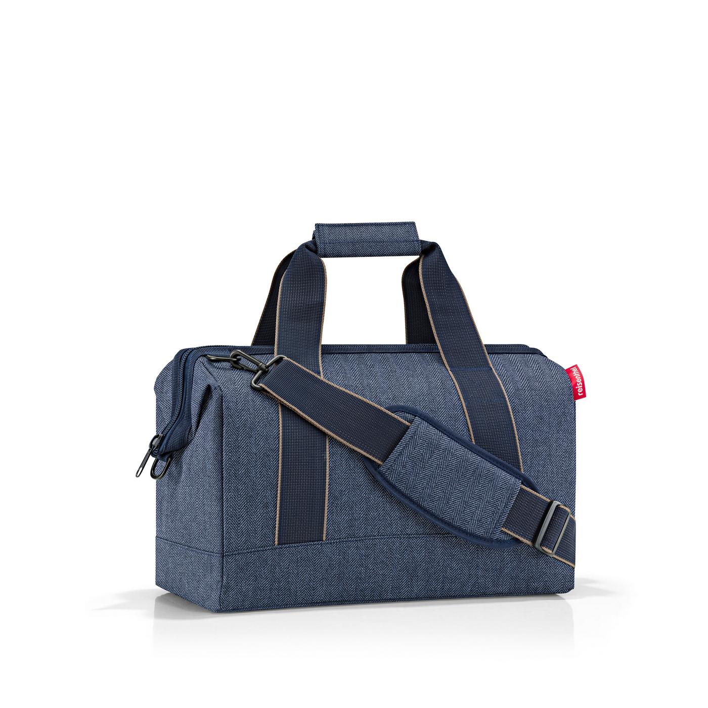 Reisenthel ALLROUNDER M in Farbe herringbone dark blue Reisenthel ALLROUNDER M in Farbe herringbone dark blue, Tasche, Zubehör, Handtasche, Leinwand, Tragetasche